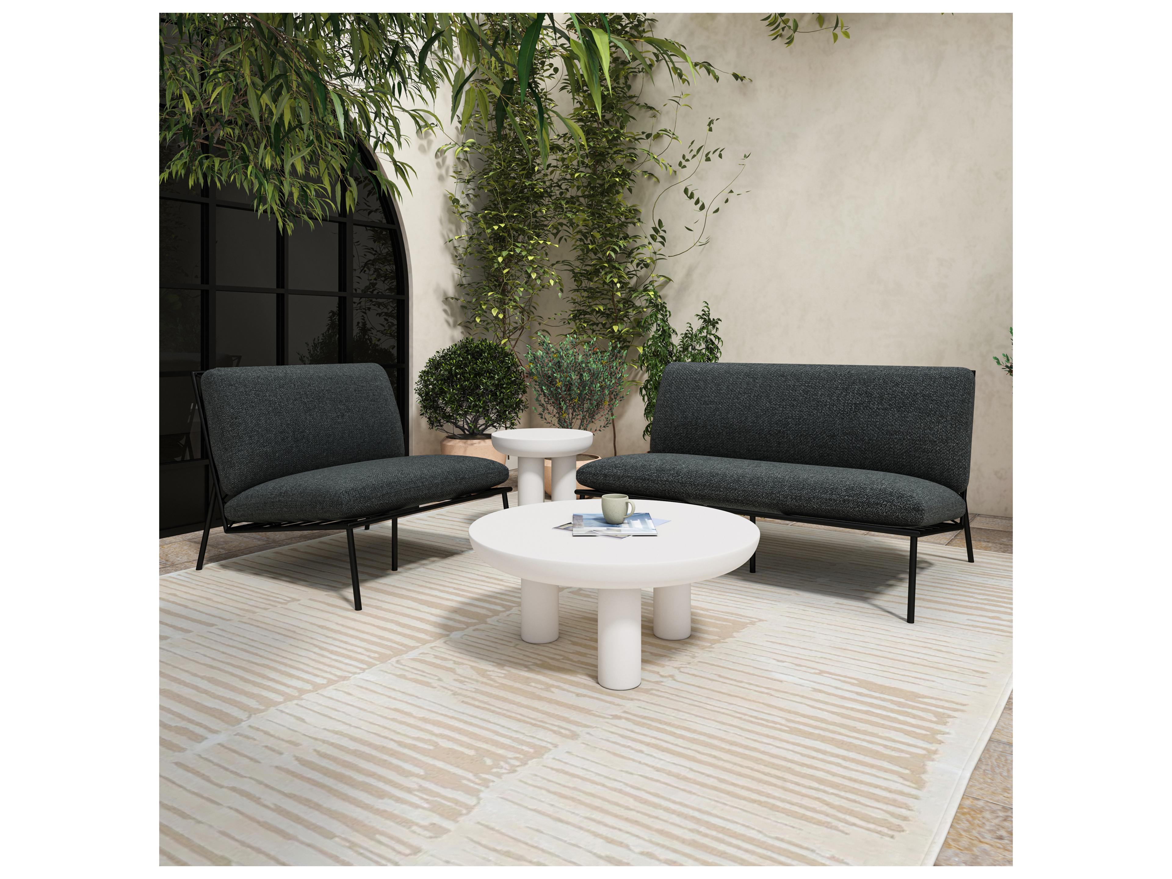 Moe's Home Rocca Round Concrete Coffee Table