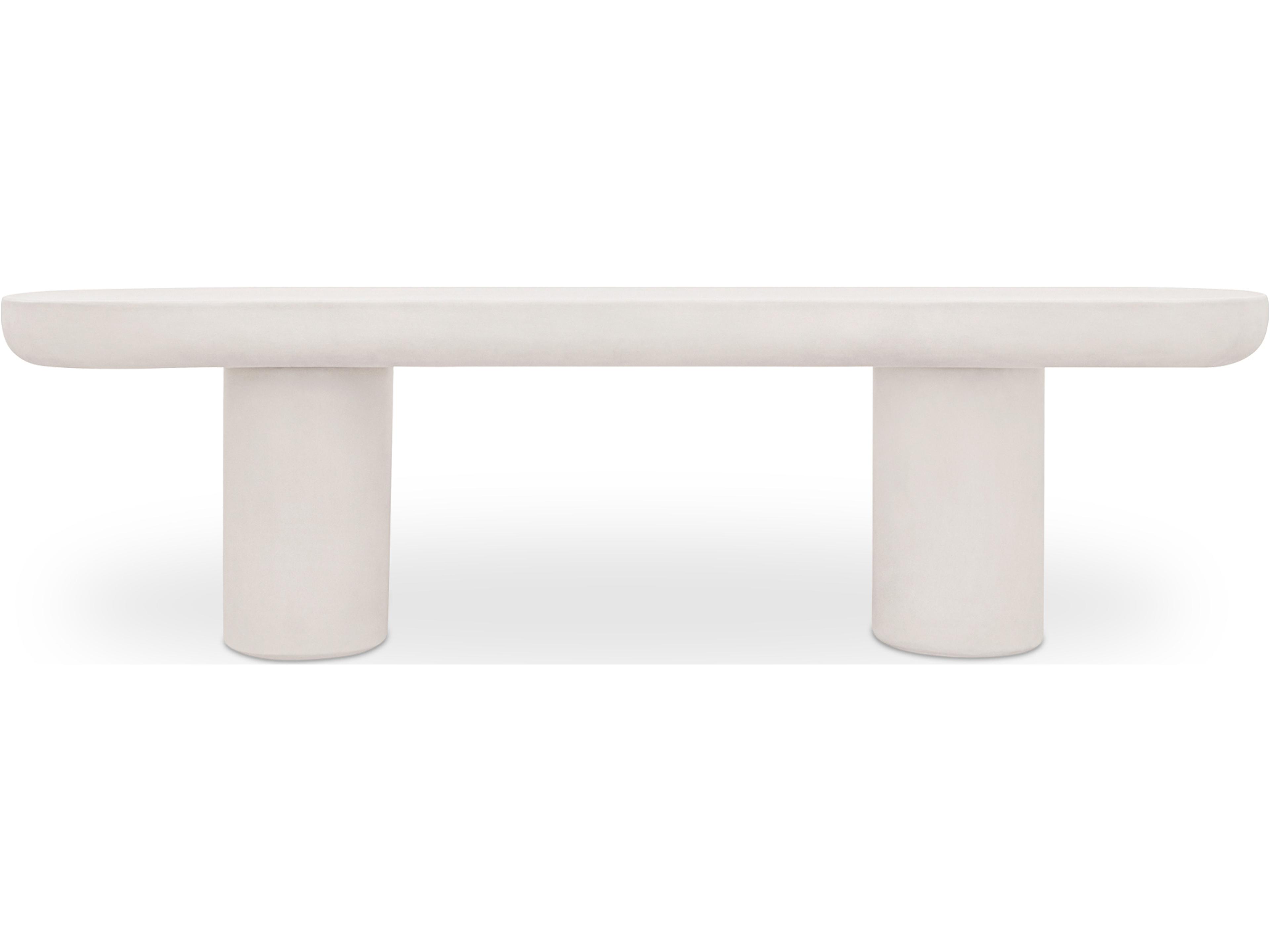 Rocca White Accent Bench