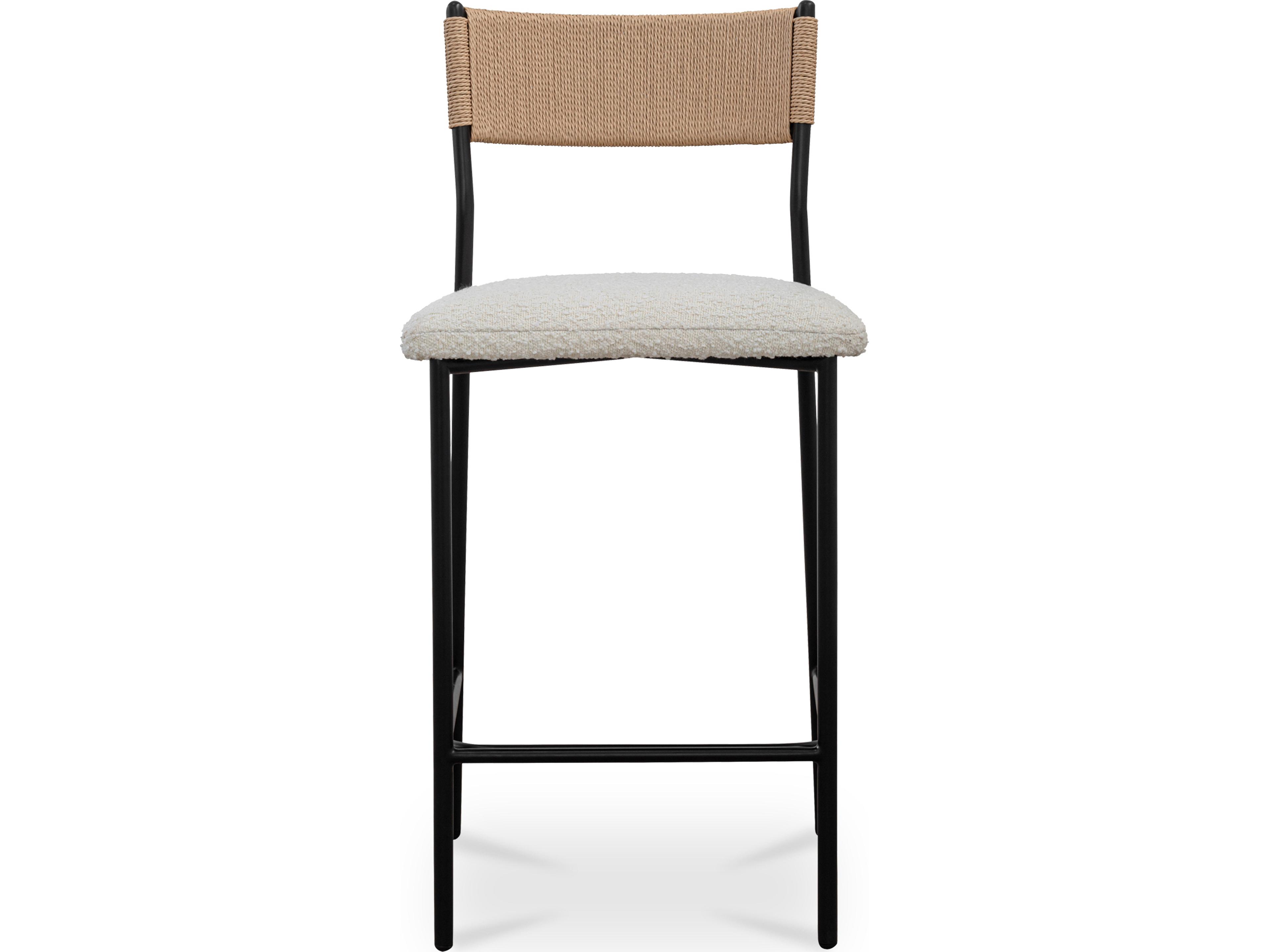 Foley Upholstered White Counter Stool