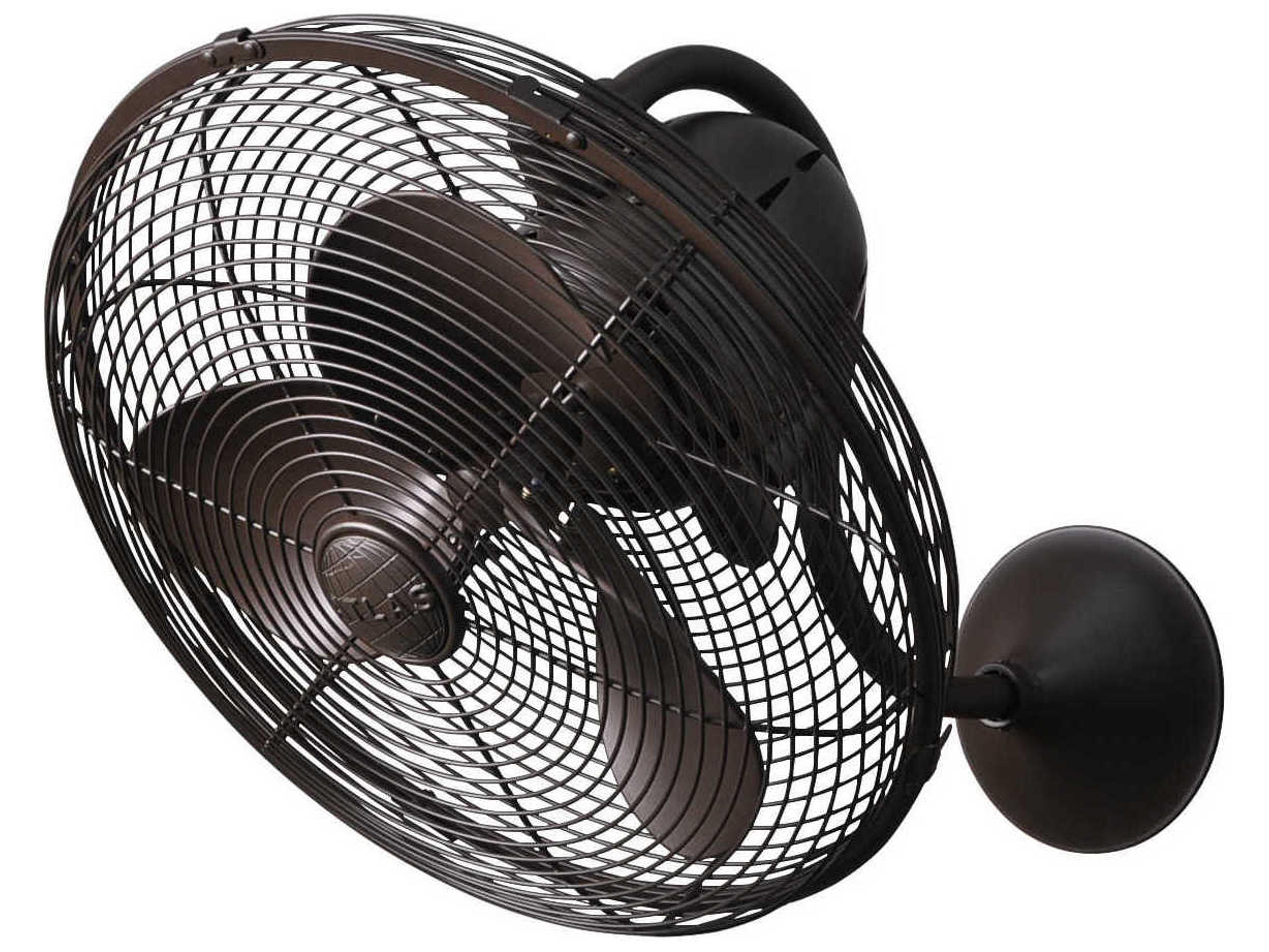 Laura Wall Fan Textured Bronze Oscillating