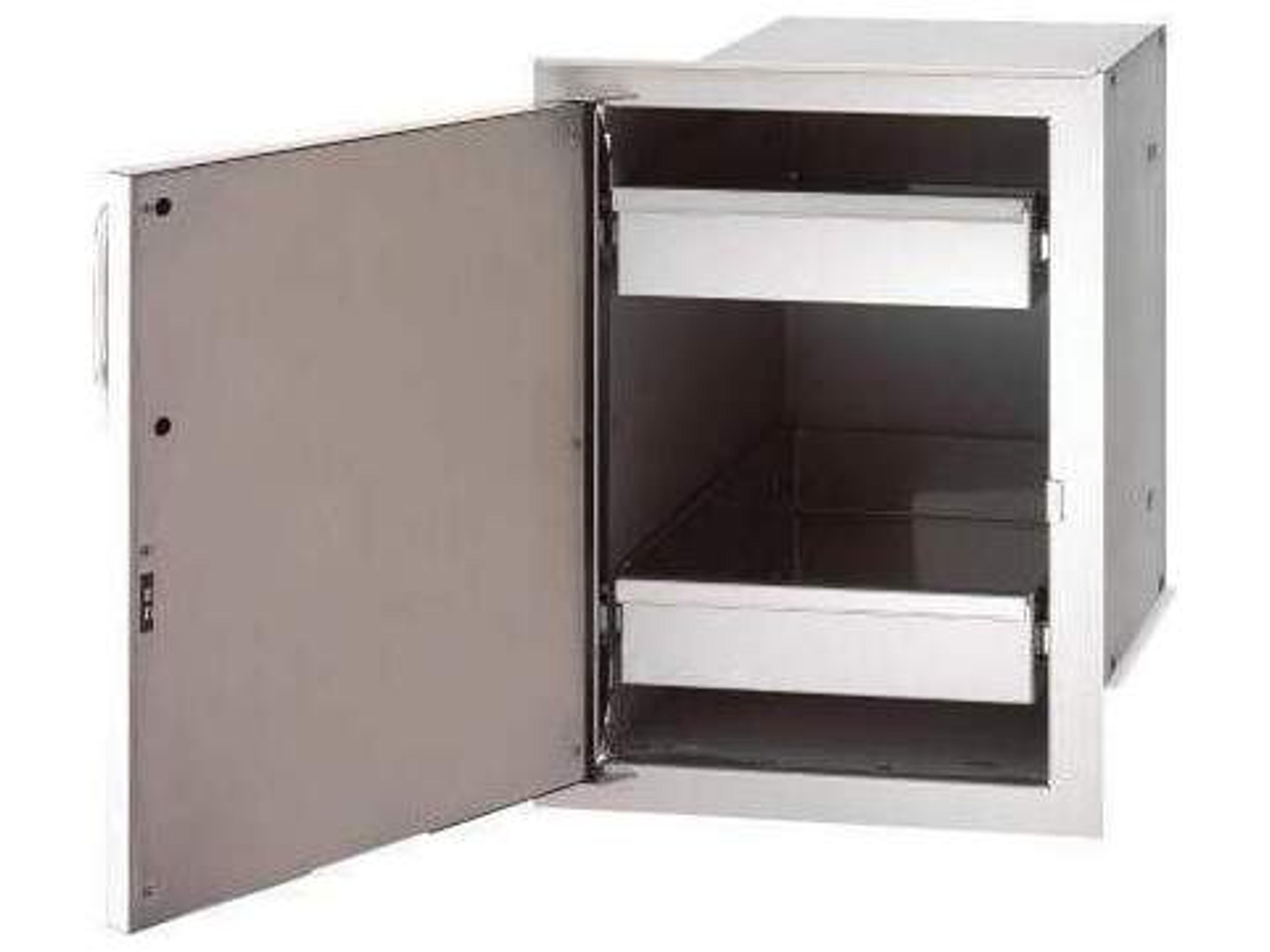 Fire Magic Single Door with Dual Drawer (Left Hinge)