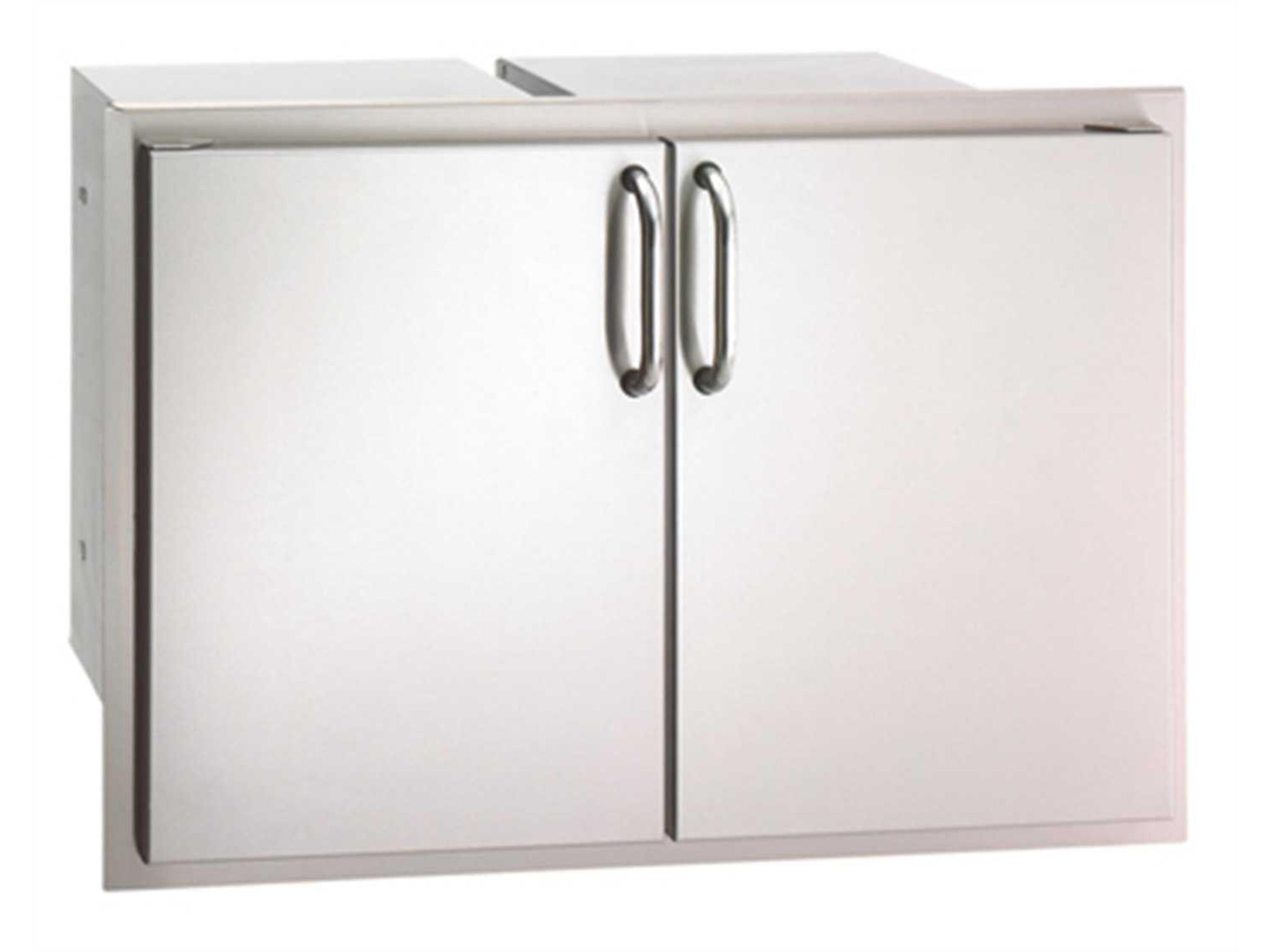 Select Stainless Steel Double Door Access with Dual Drawer & Trash Tray