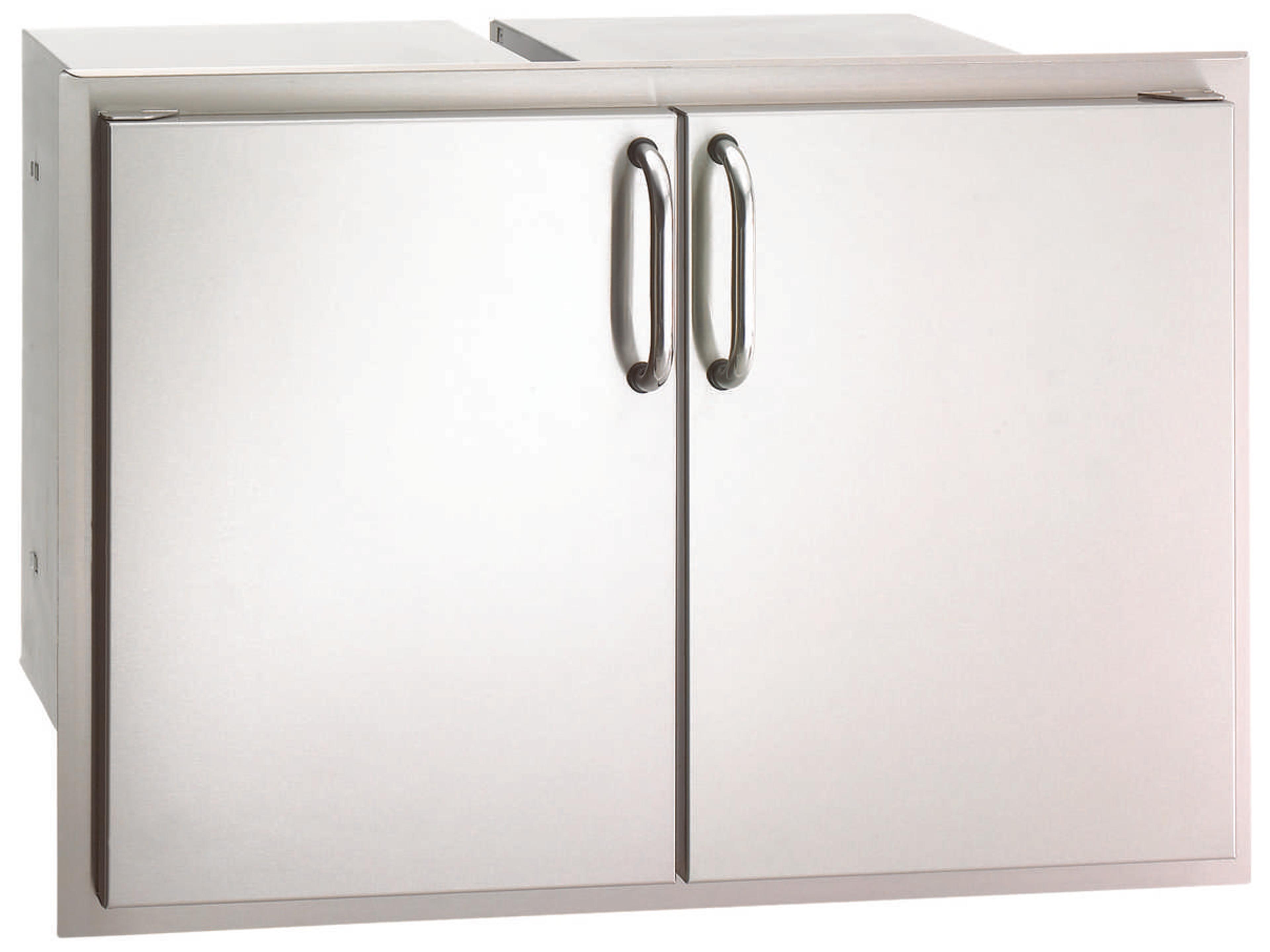 Select Stainless Steel Double Doors with Two Dual Drawers