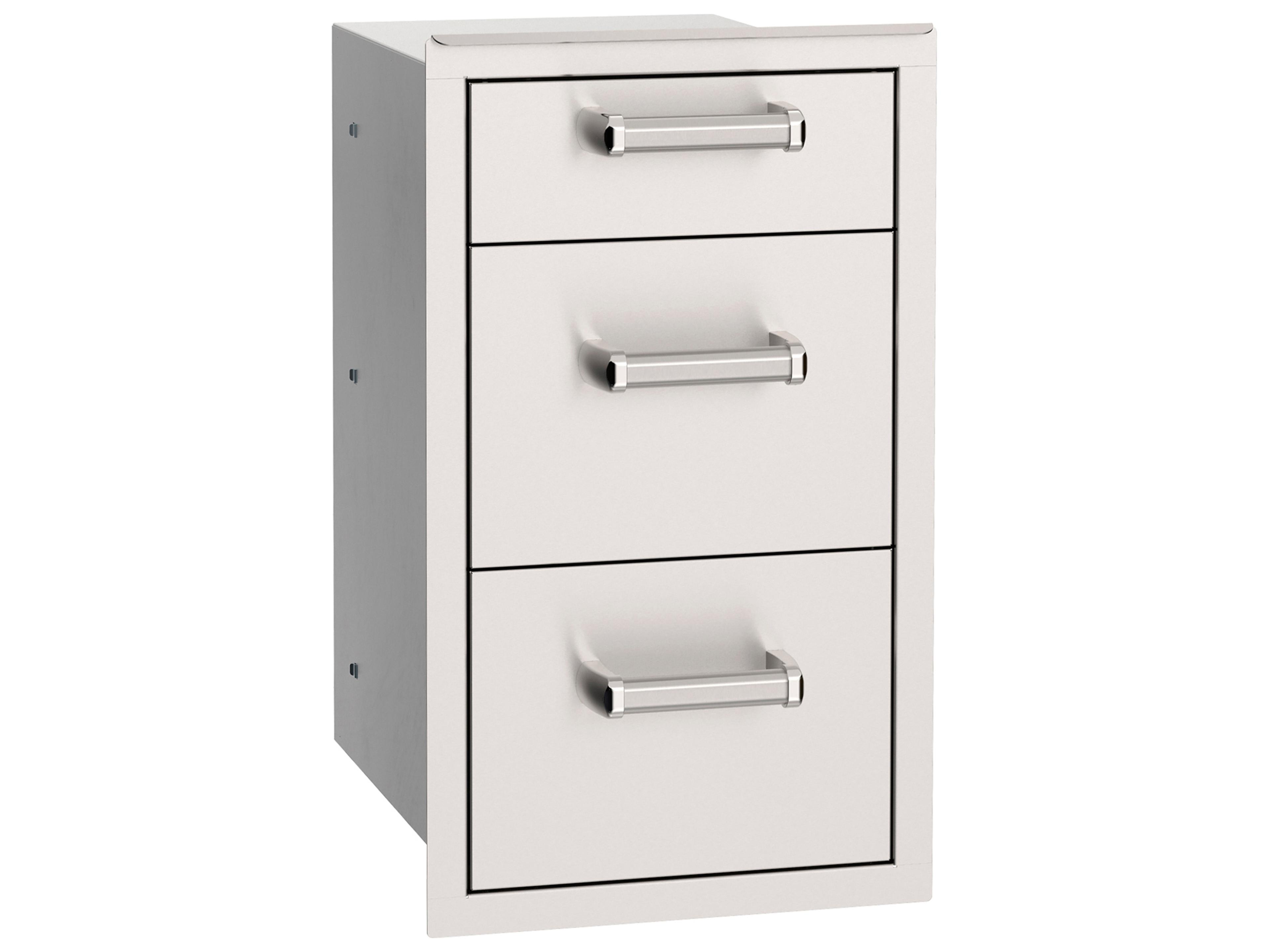 Flush Triple Drawer