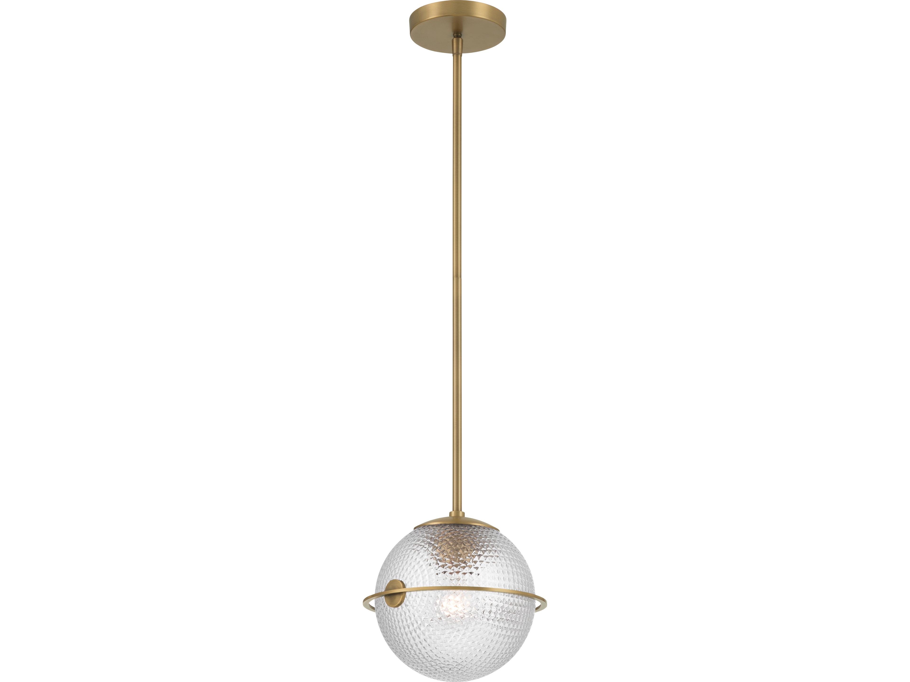 Luniva 1-Light Legacy Brass Globe Mini Pendant