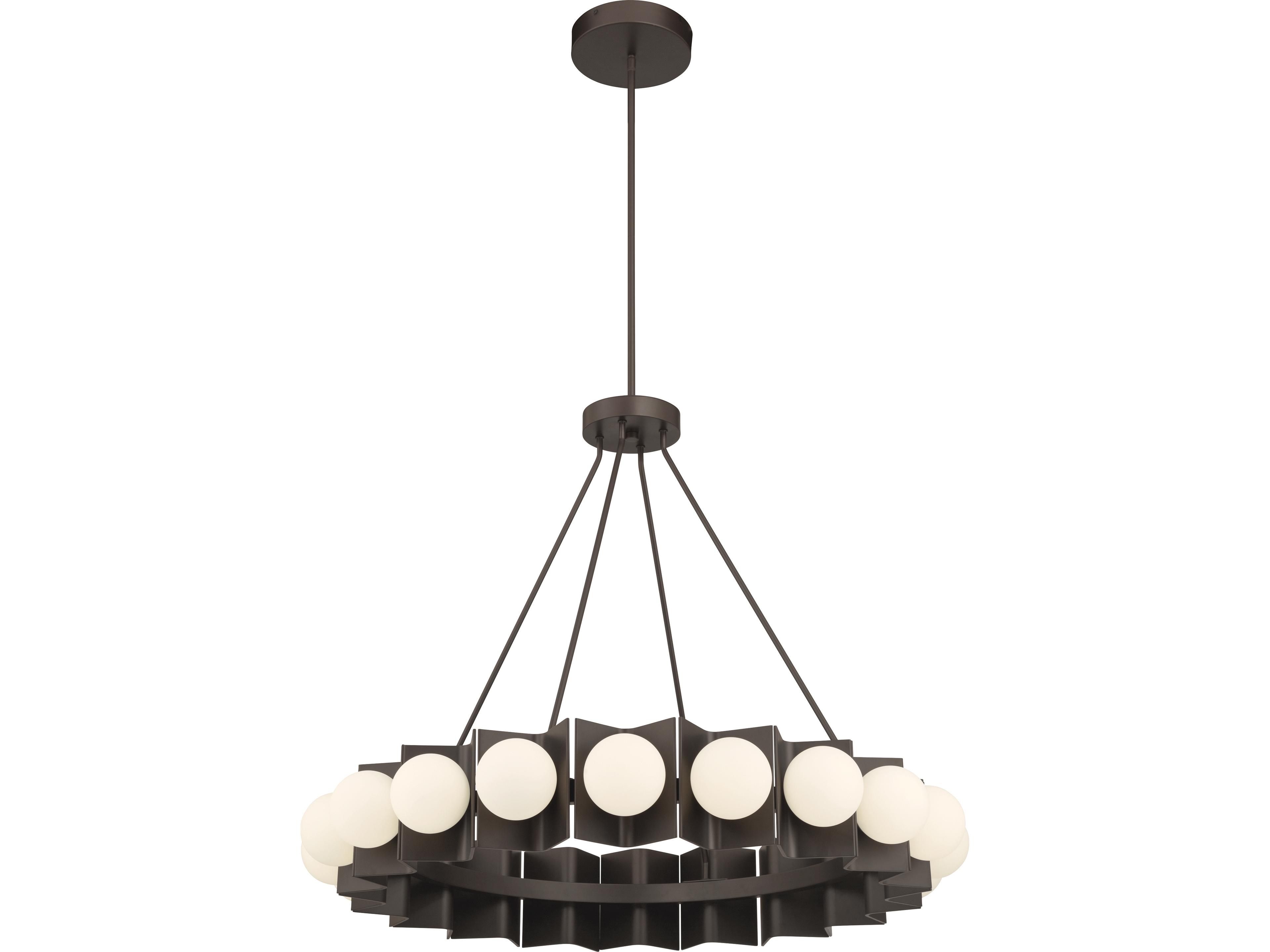 Vestra Dark Bronze Round Pendant