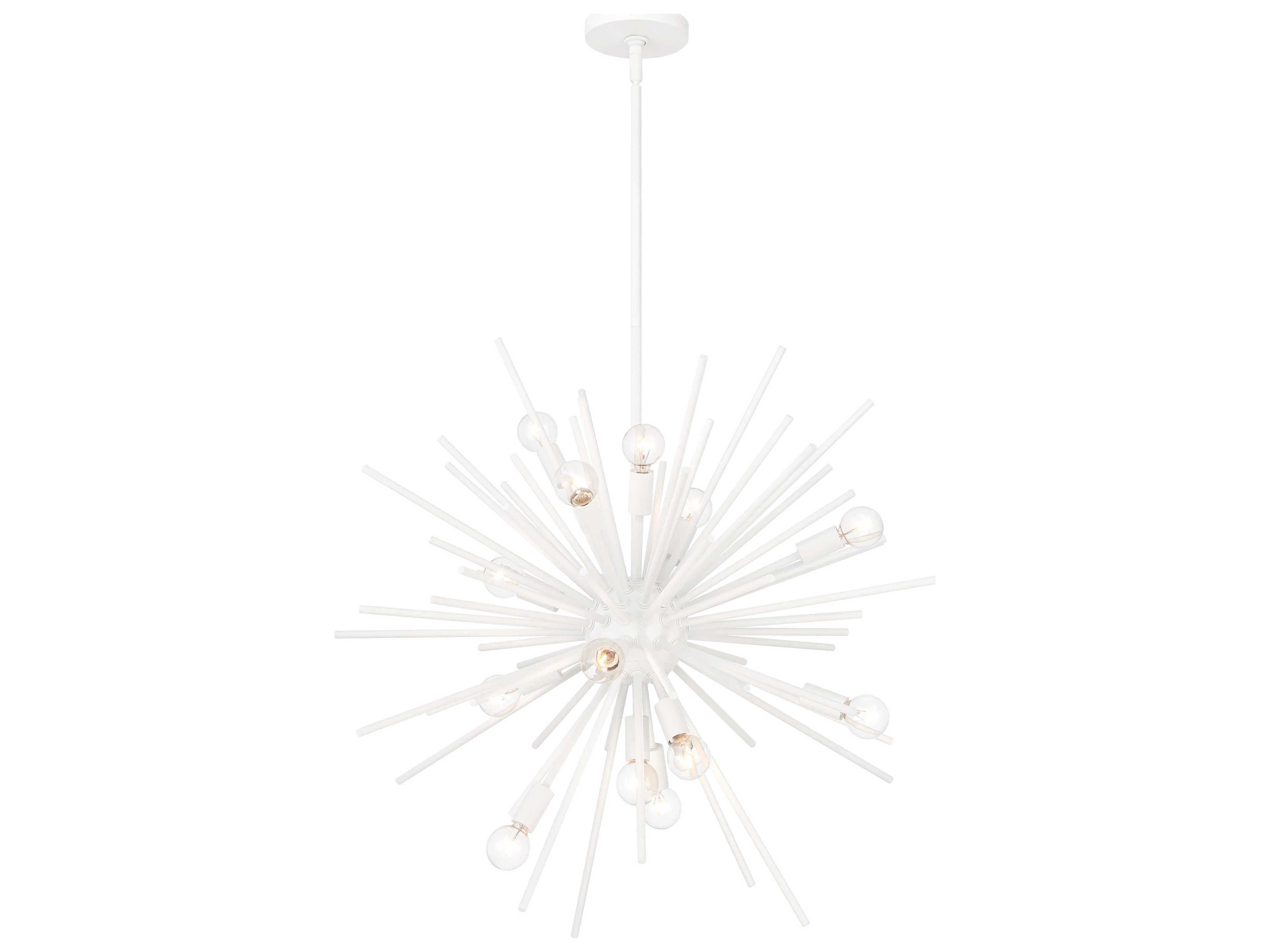 Bessel 15-Light Sand White Sputnik Pendant