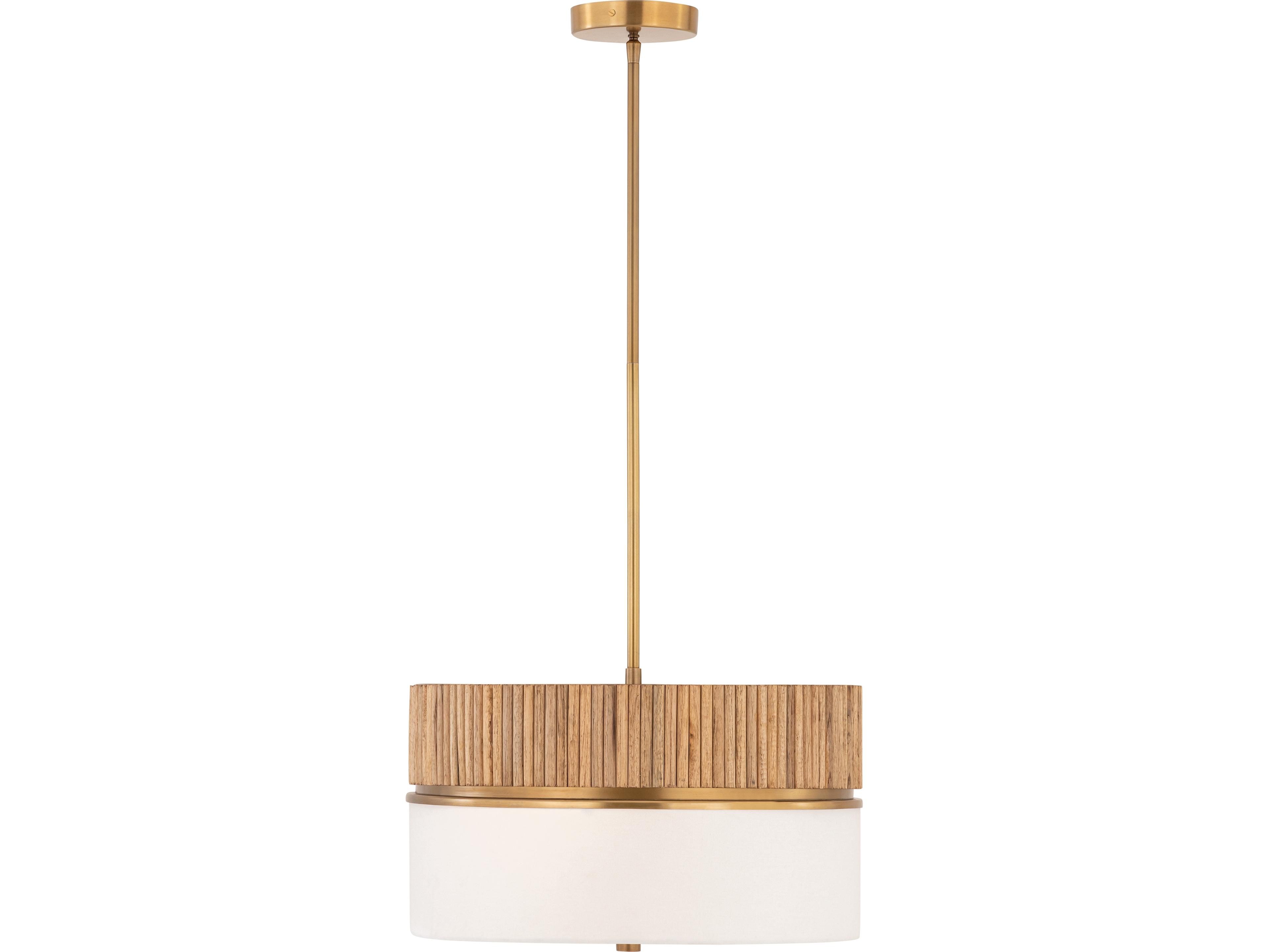 Minka Lavery Nebri 2-Light Legacy Brass Drum Pendant