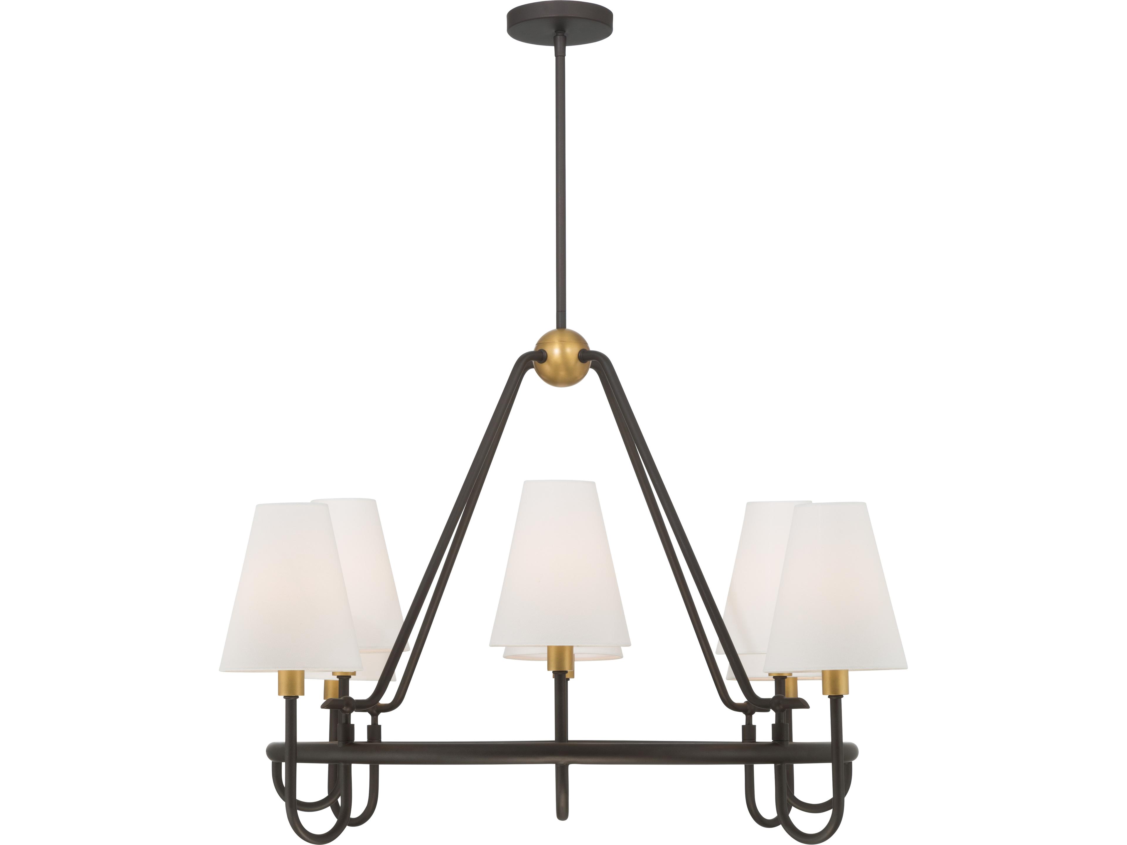 Minka Lavery Bellforge 8-Light Legacy Brass Chandelier