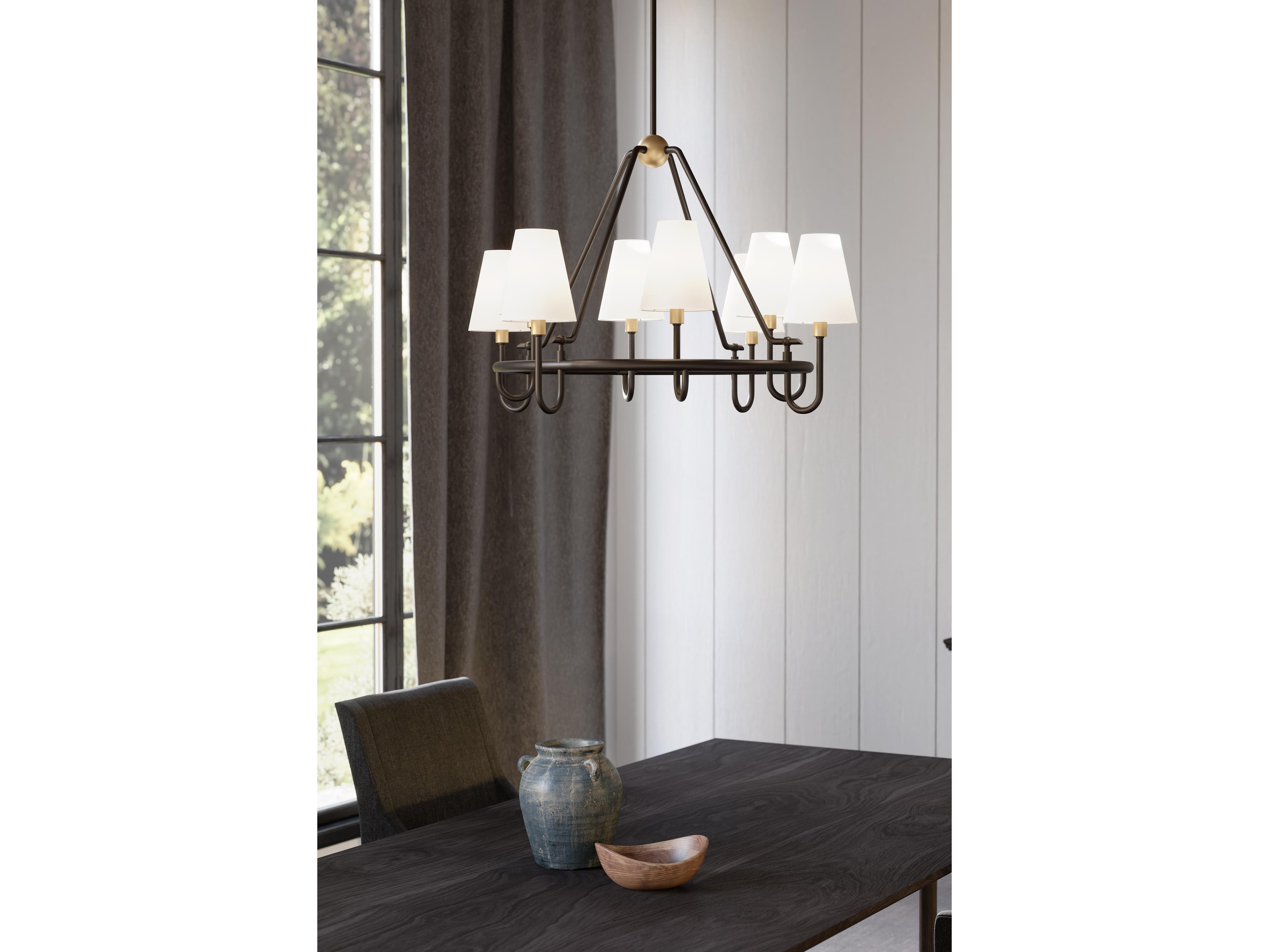 Minka Lavery Bellforge 8-Light Legacy Brass Chandelier