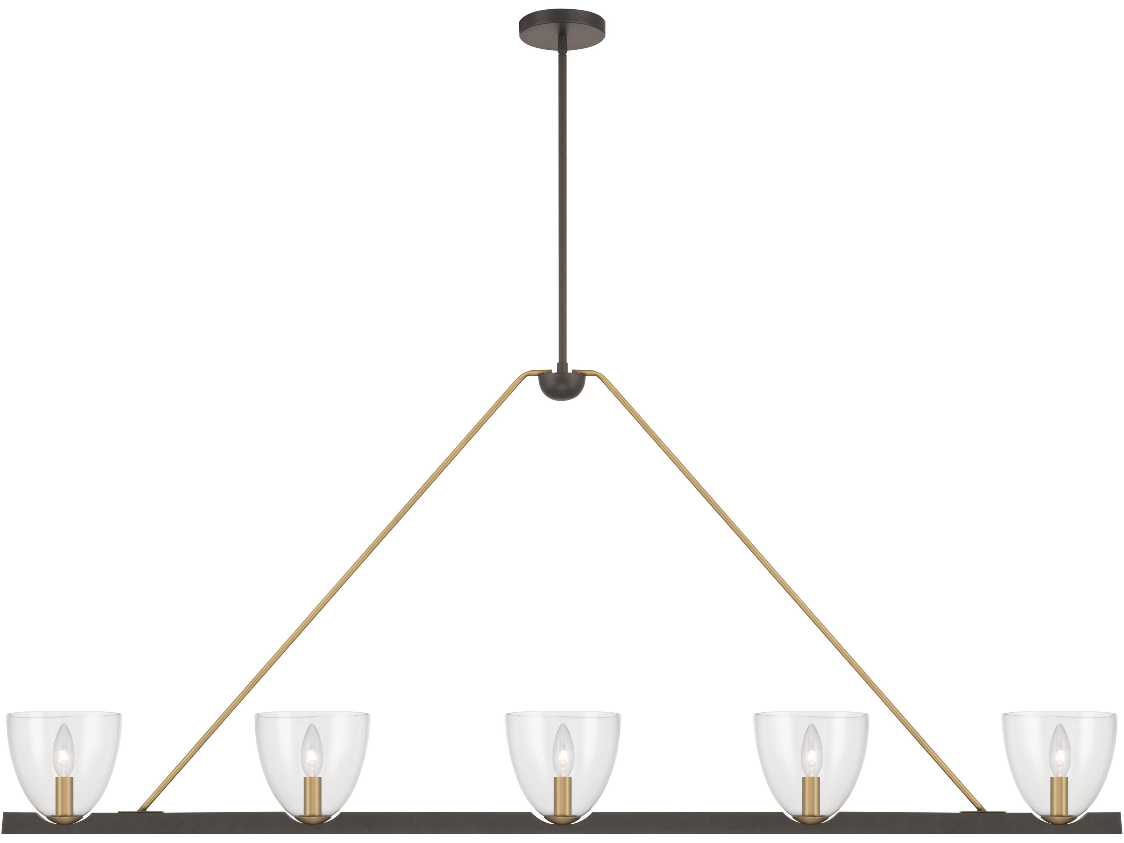 Minka Lavery Noellea 5-Light Dark Bronze Bowl Island Pendant