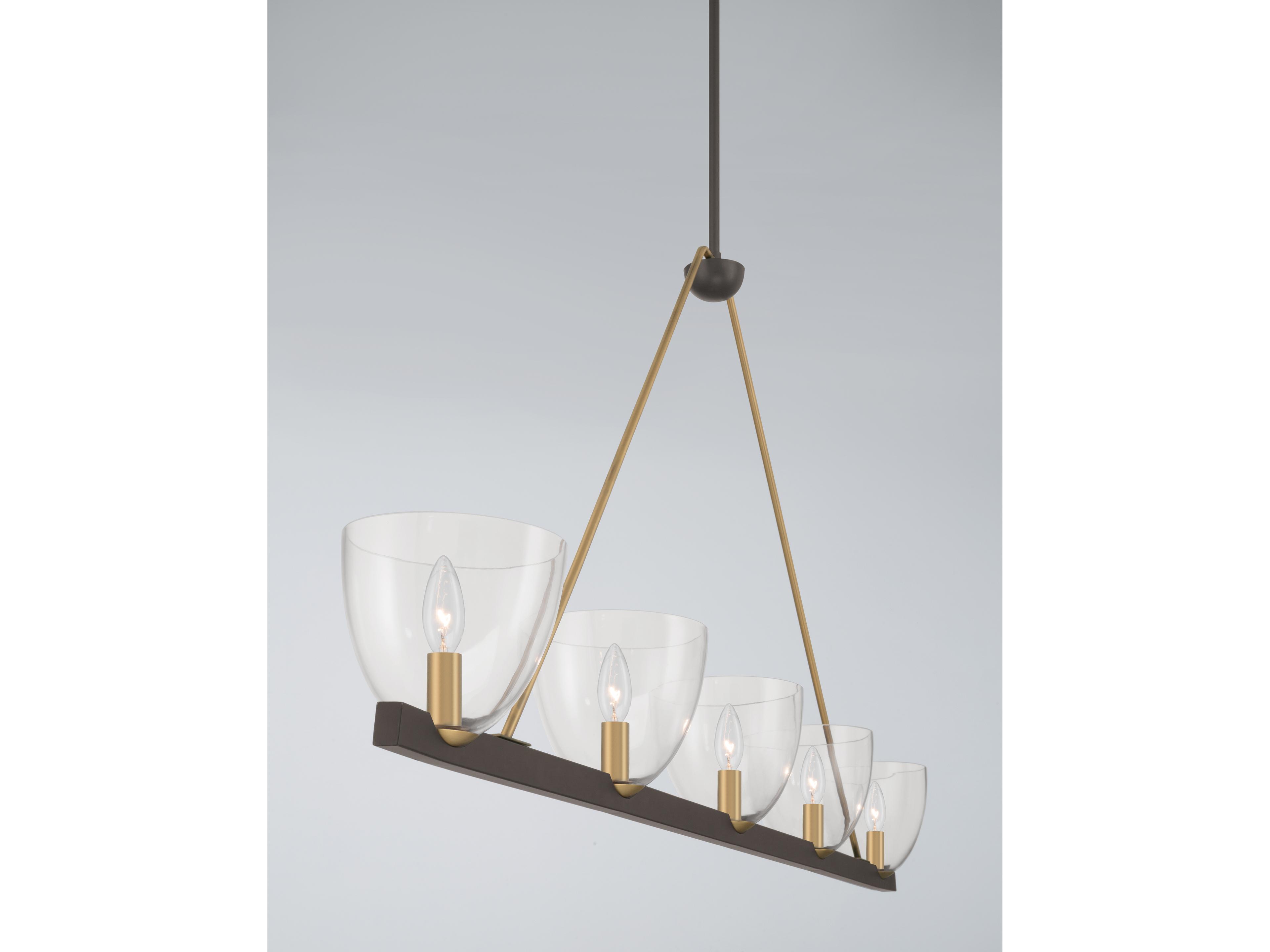 Minka Lavery Noellea 5-Light Dark Bronze Bowl Island Pendant