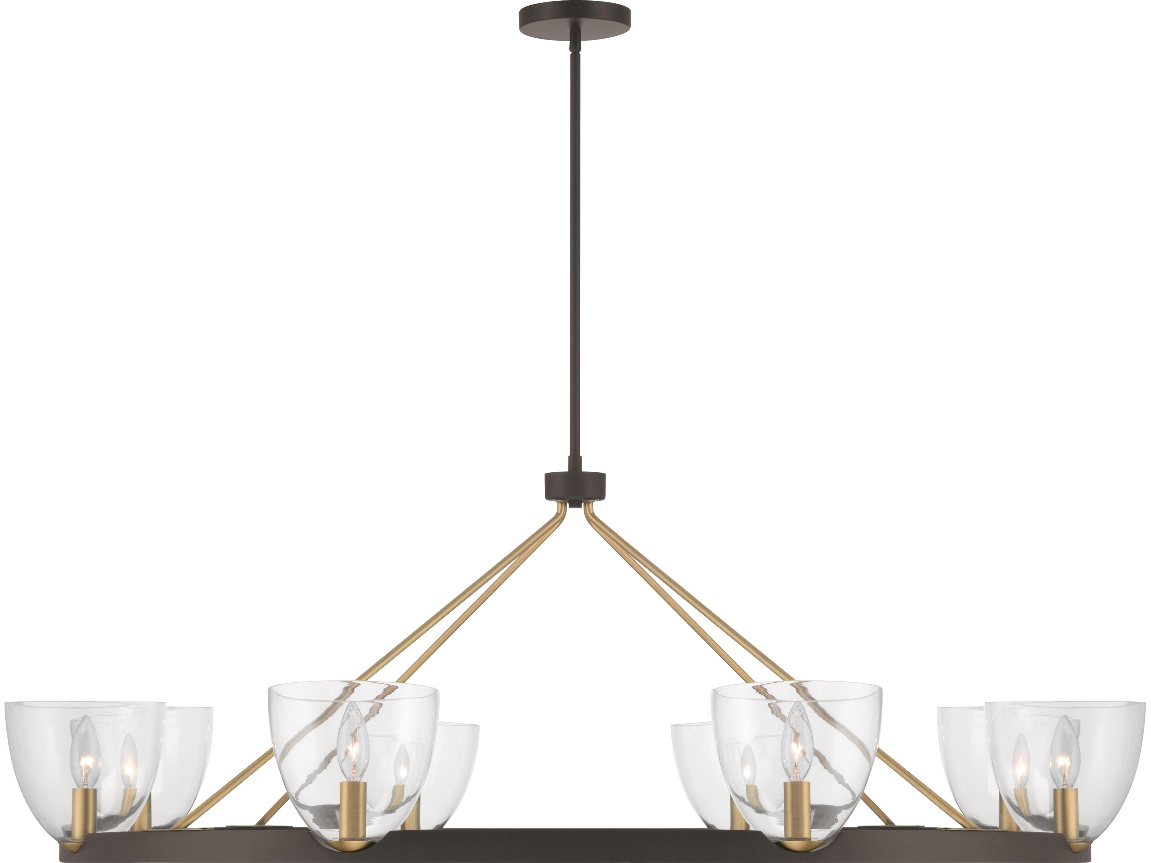 Minka Lavery Noellea 8-Light Dark Bronze Bowl Chandelier