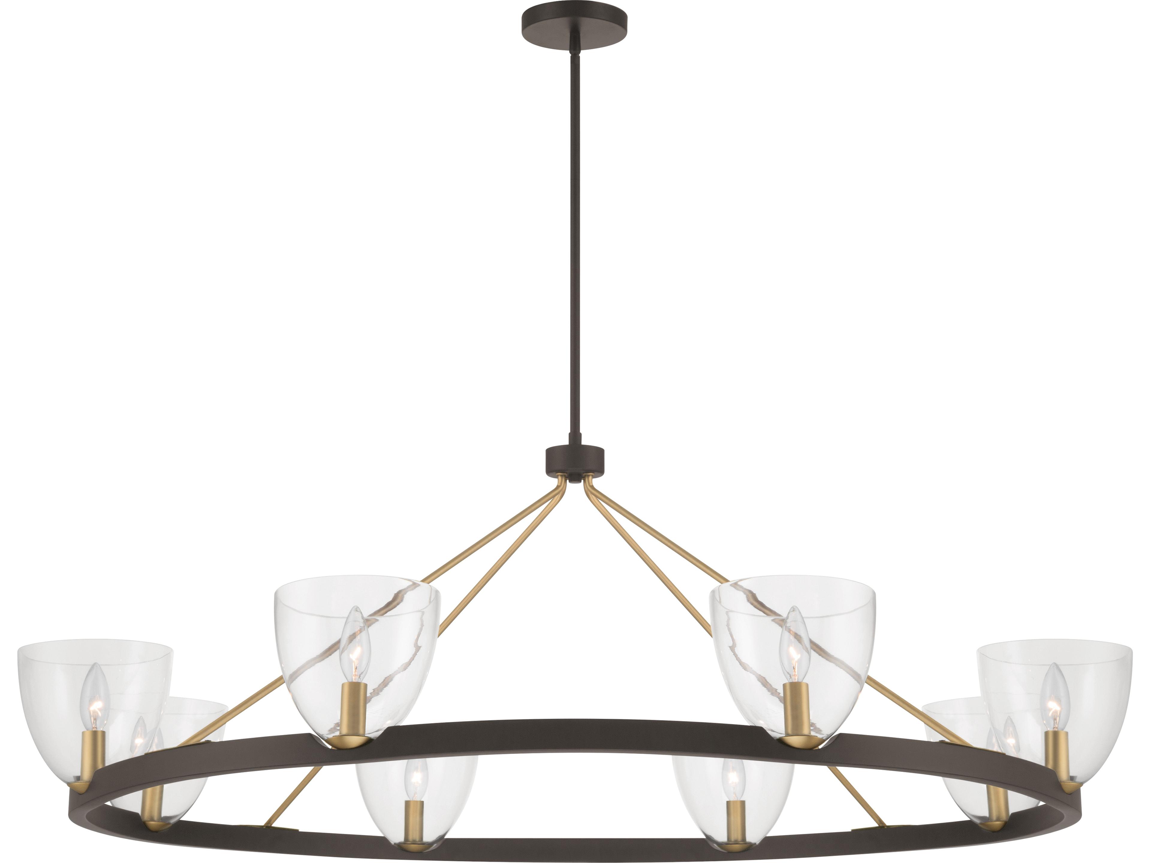 Minka Lavery Noellea 8-Light Dark Bronze Bowl Chandelier