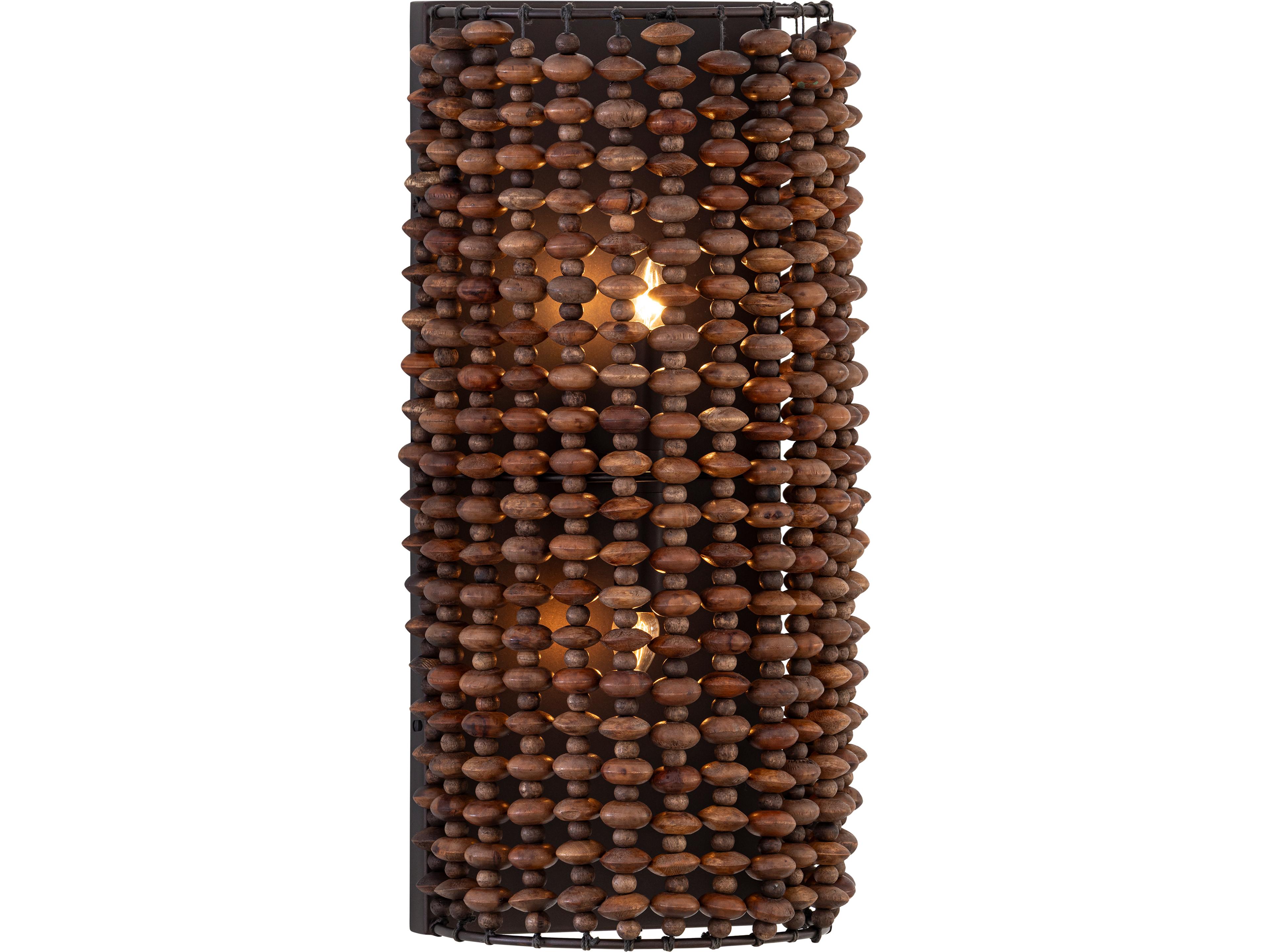 Minka Lavery Beaudelle 2-Light Dark Bronze Wall Sconce