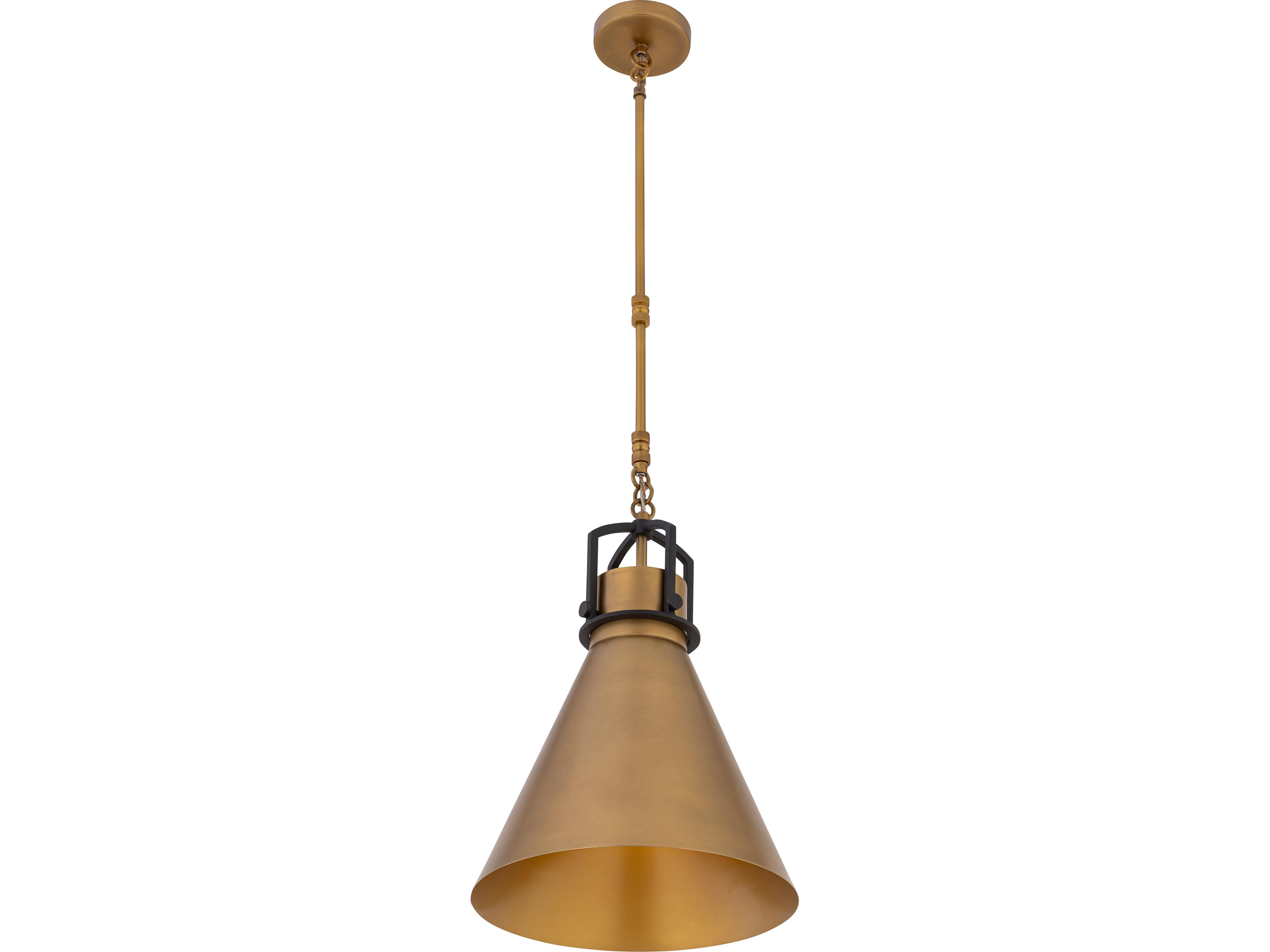 Minka Lavery Fenric 1-Light Legacy Brass Pendant