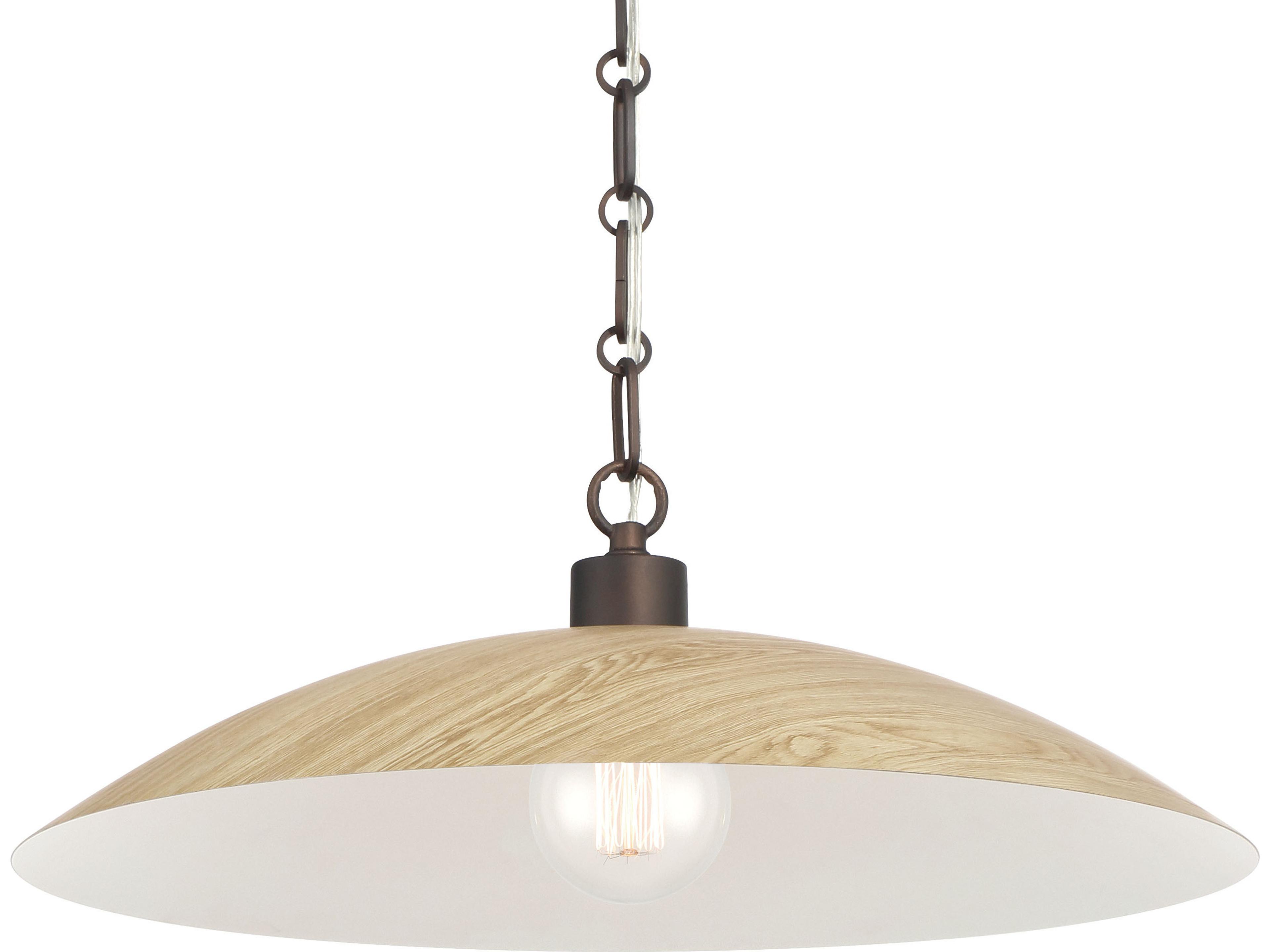 Derby 1-Light Dark Bronze Dome Pendant