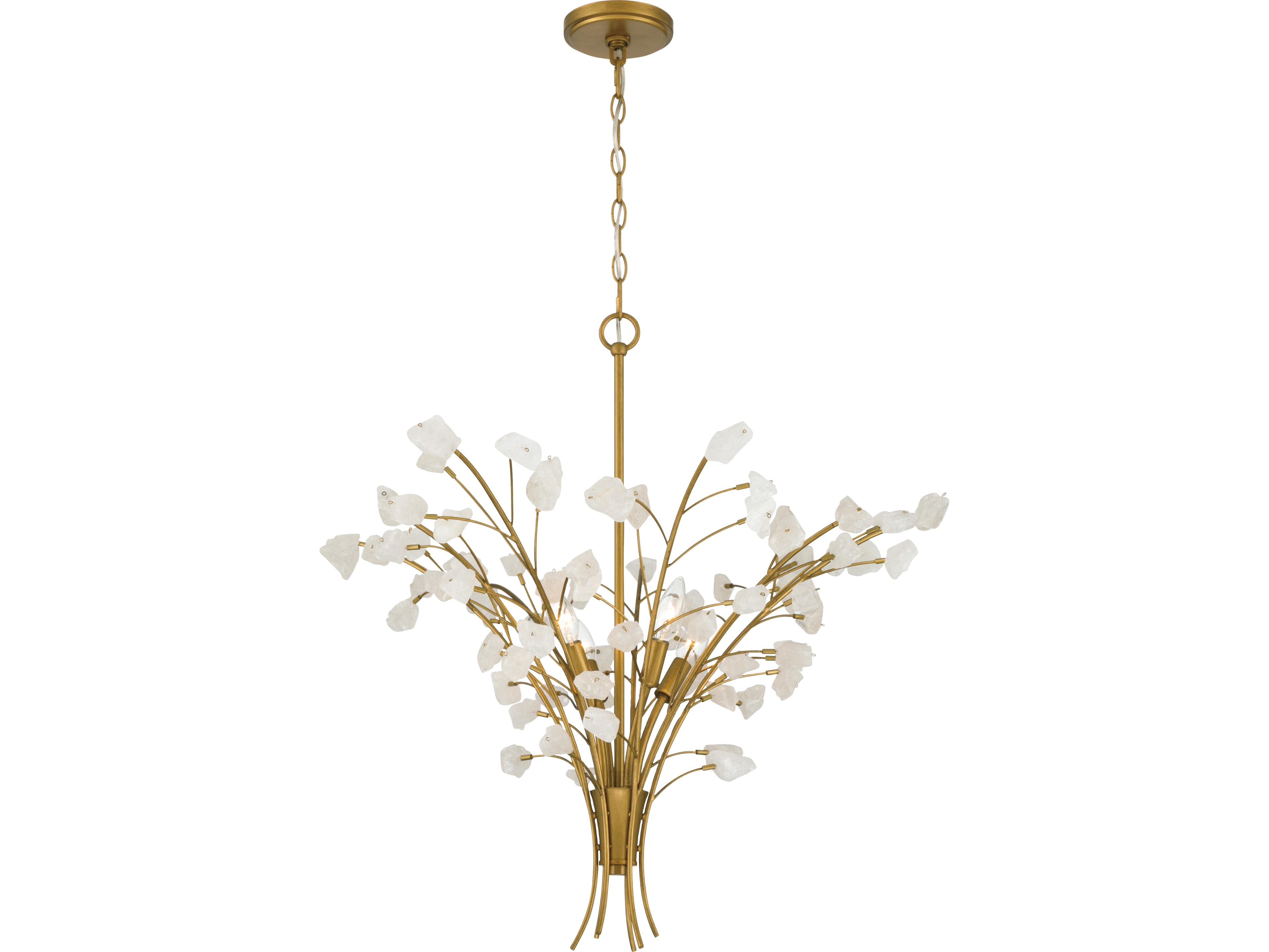 Ramus 4-Light Painted Legacy Brass Chandelier