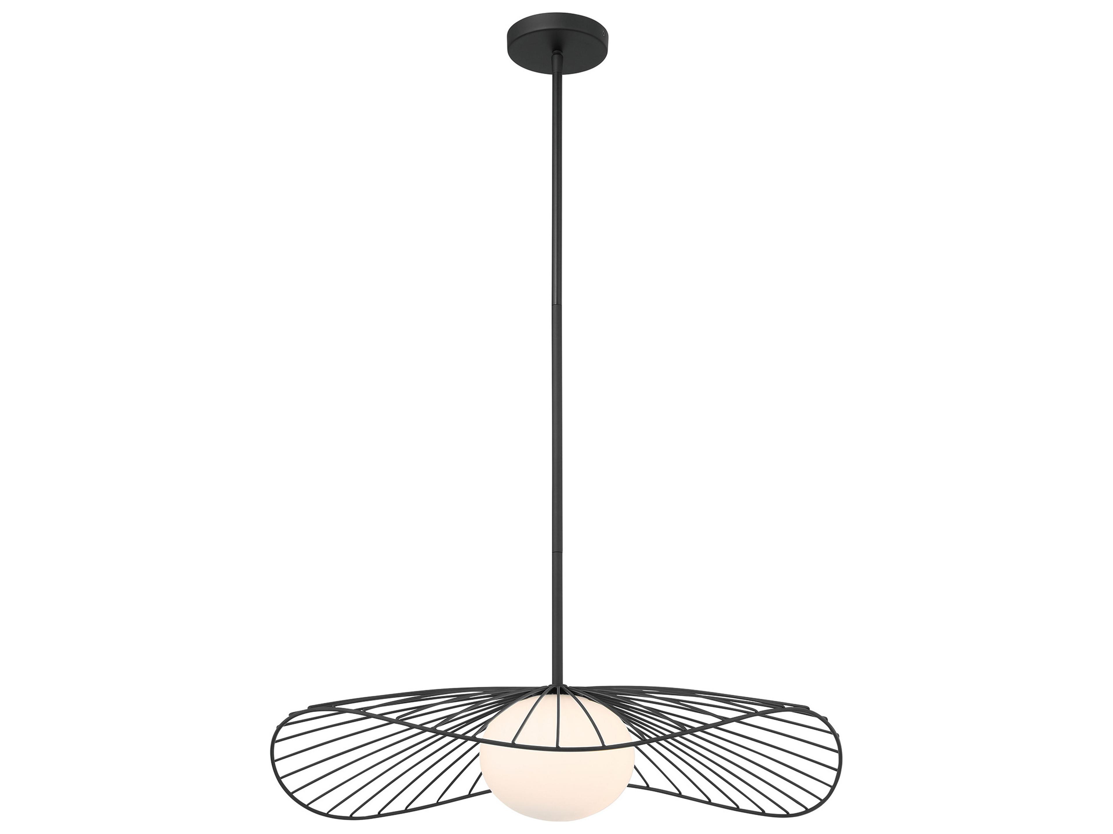 Minka Lavery Langley 1-Light Dark Matte Black Globe Pendant