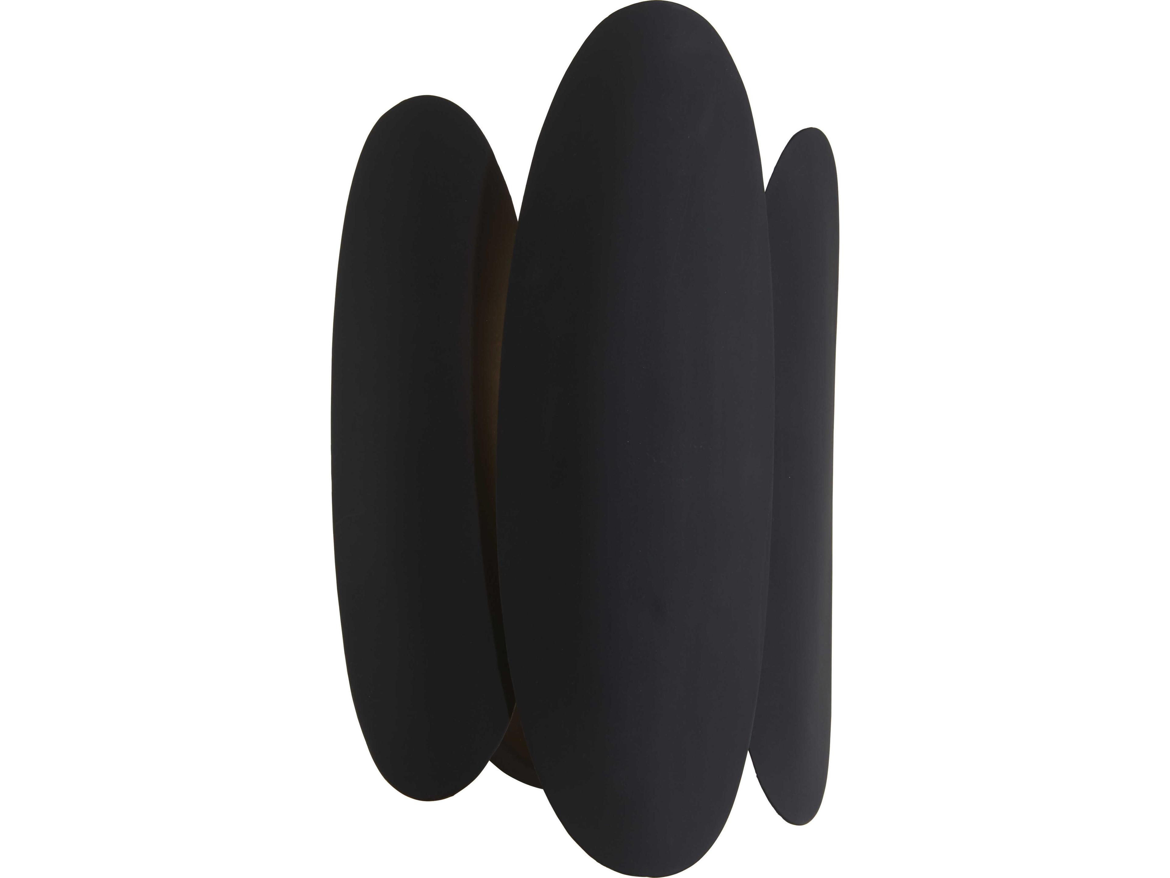 Vailen 1-Light Dark Matte Black Wall Sconce