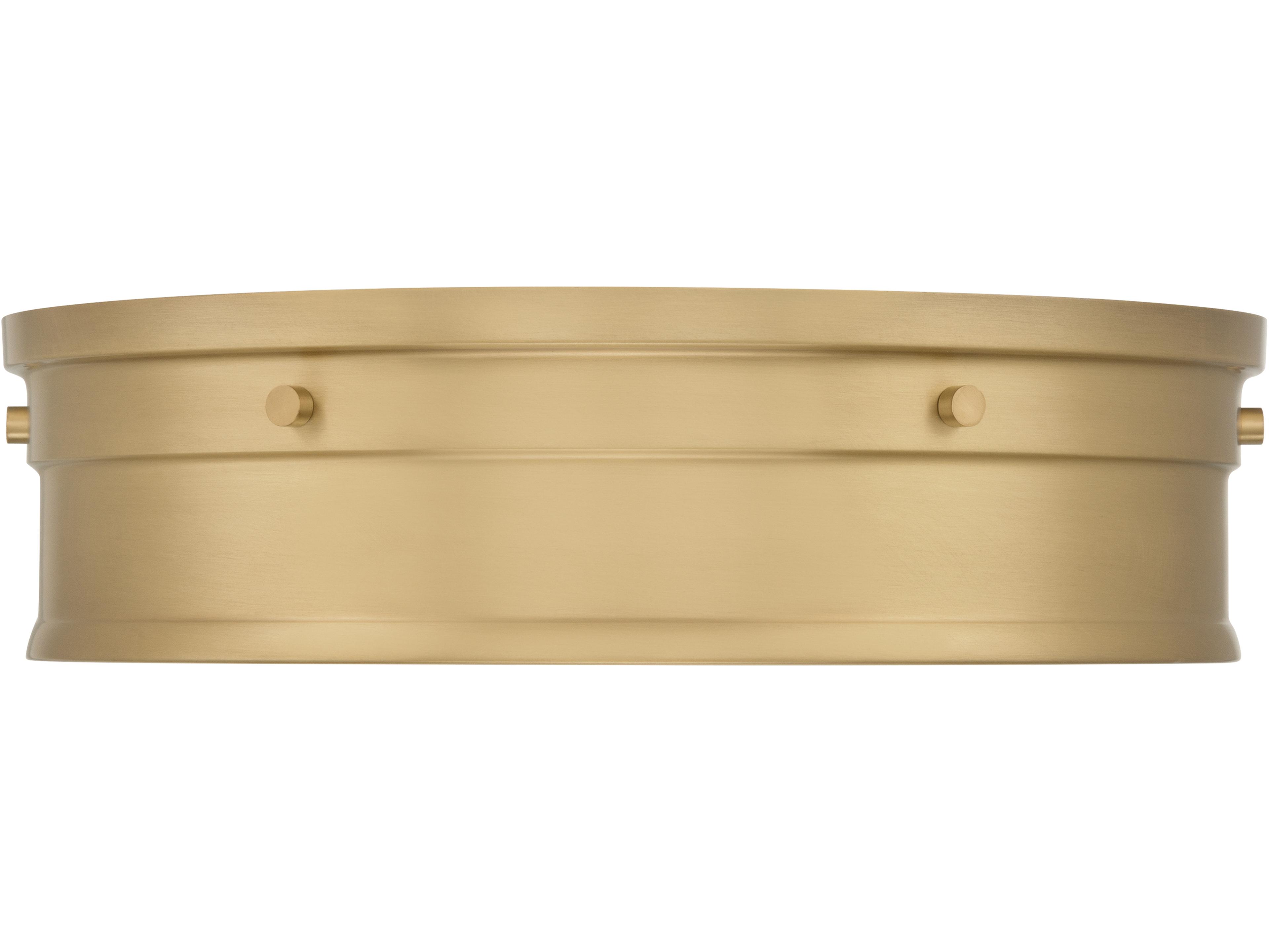Minka Lavery Marnex Legacy Brass Round Flush Mount