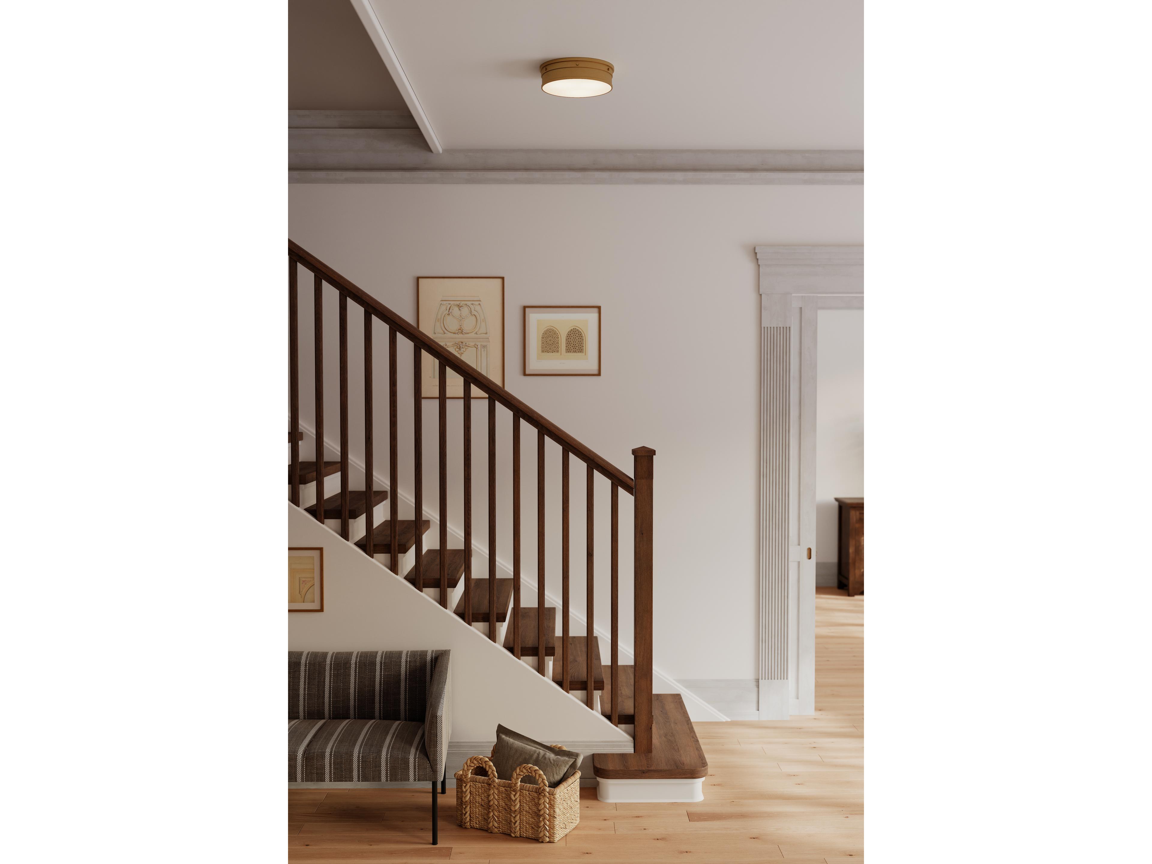 Minka Lavery Marnex Legacy Brass Round Flush Mount