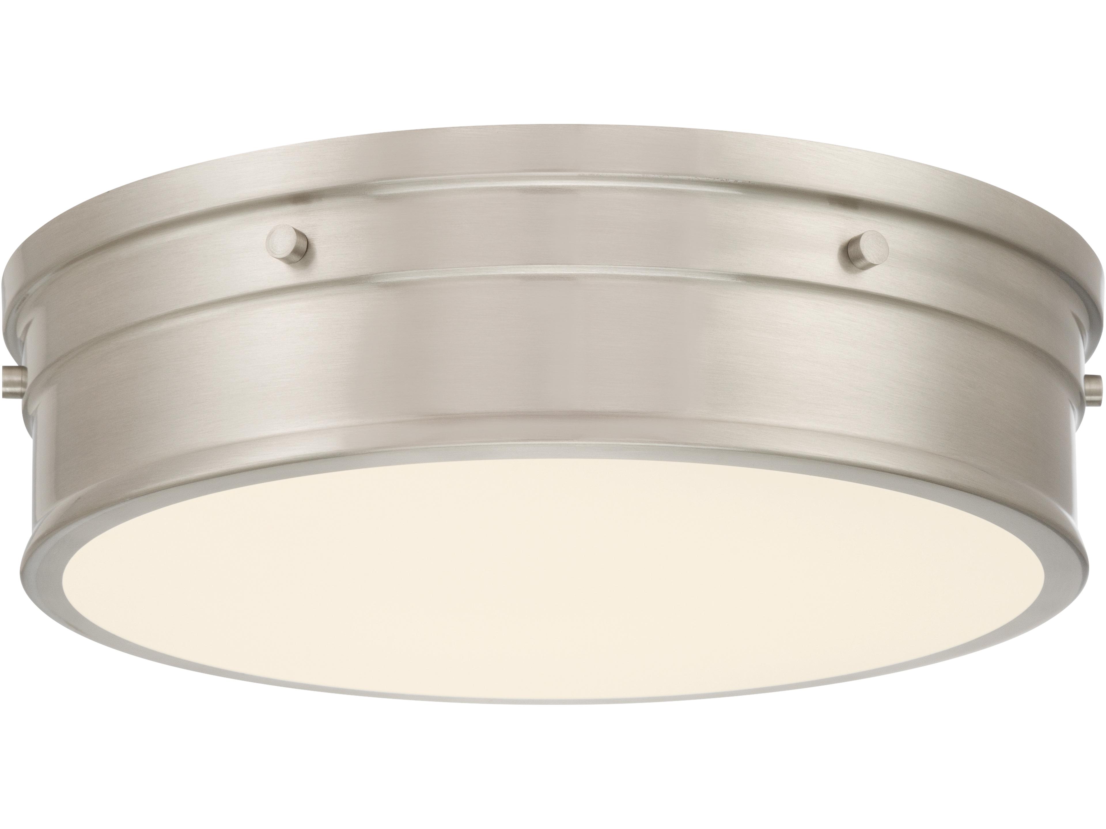 Marnex Brushed Nickel Round Flush Mount