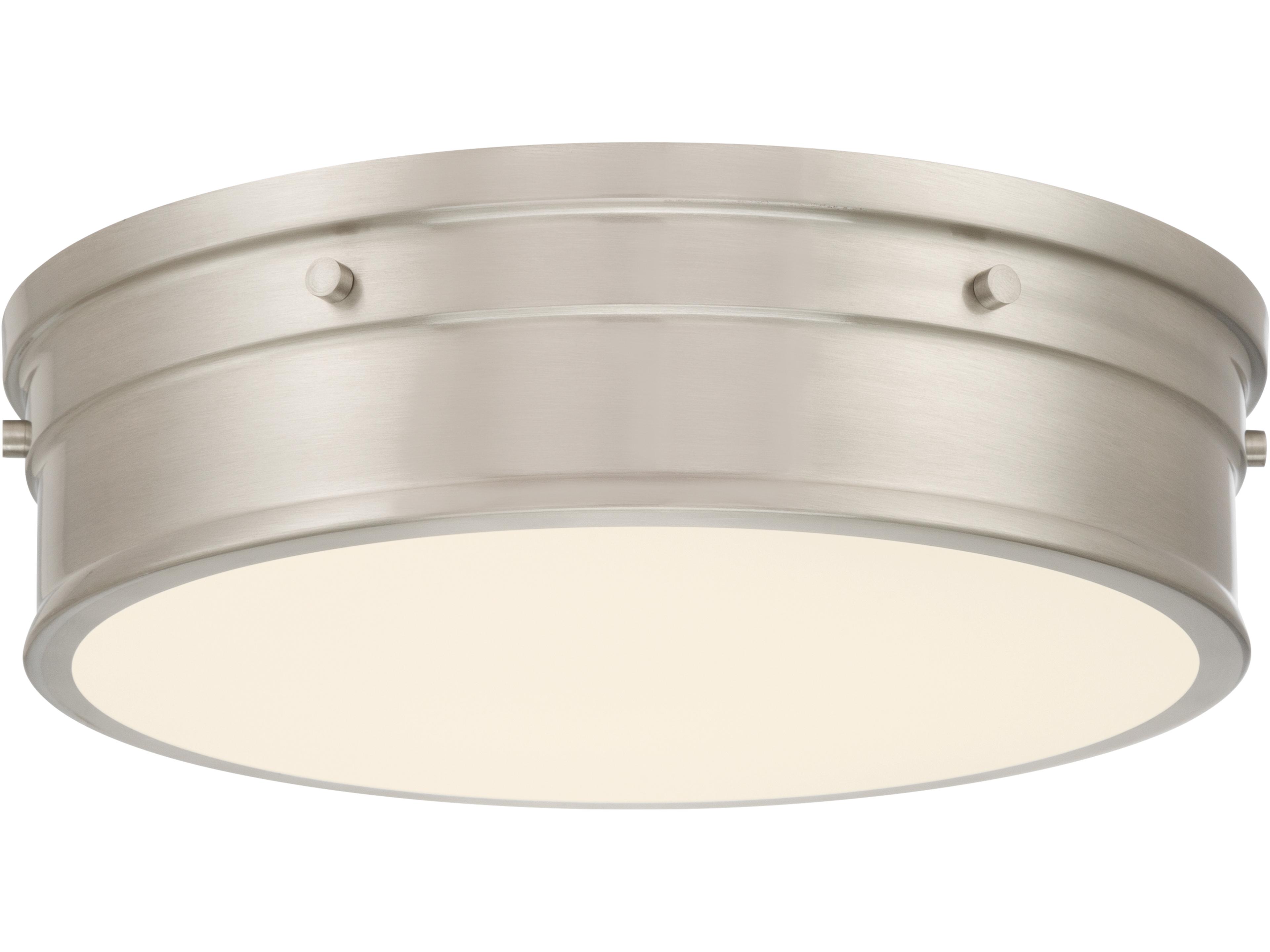 Minka Lavery Marnex Brushed Nickel Round Flush Mount
