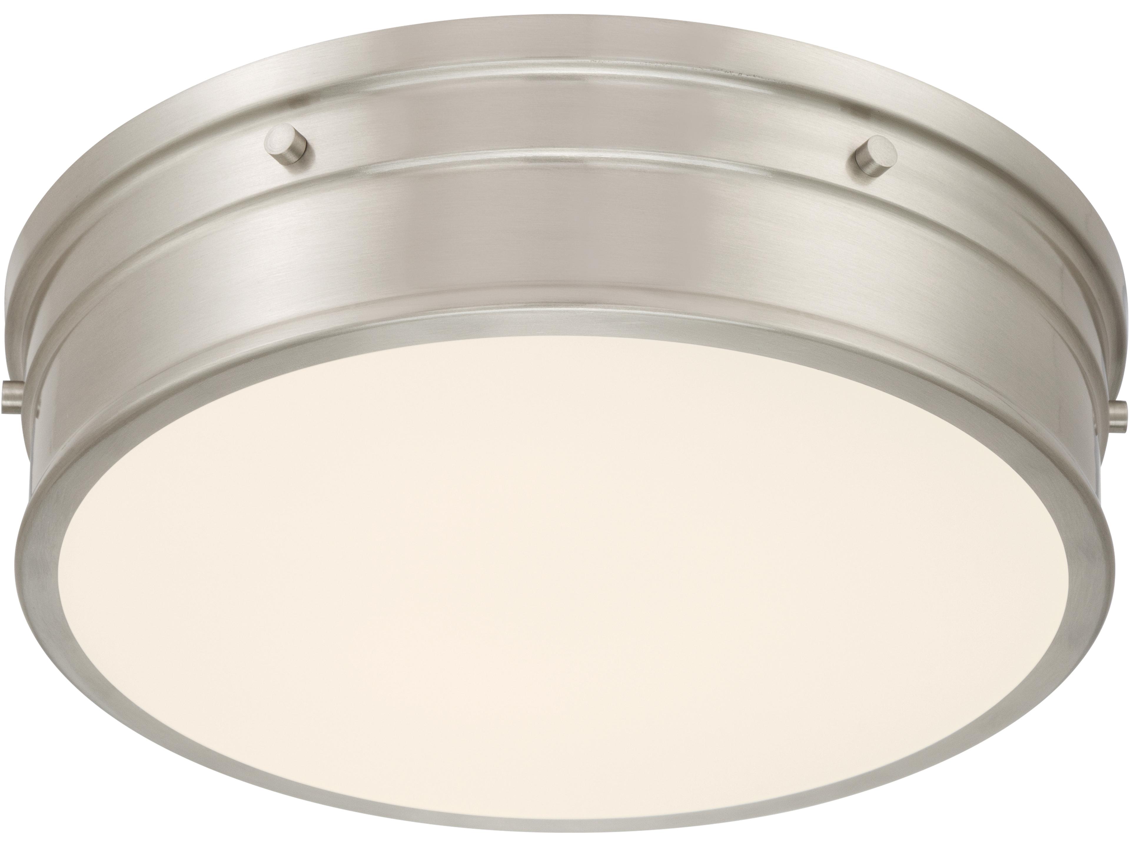 Minka Lavery Marnex Brushed Nickel Round Flush Mount