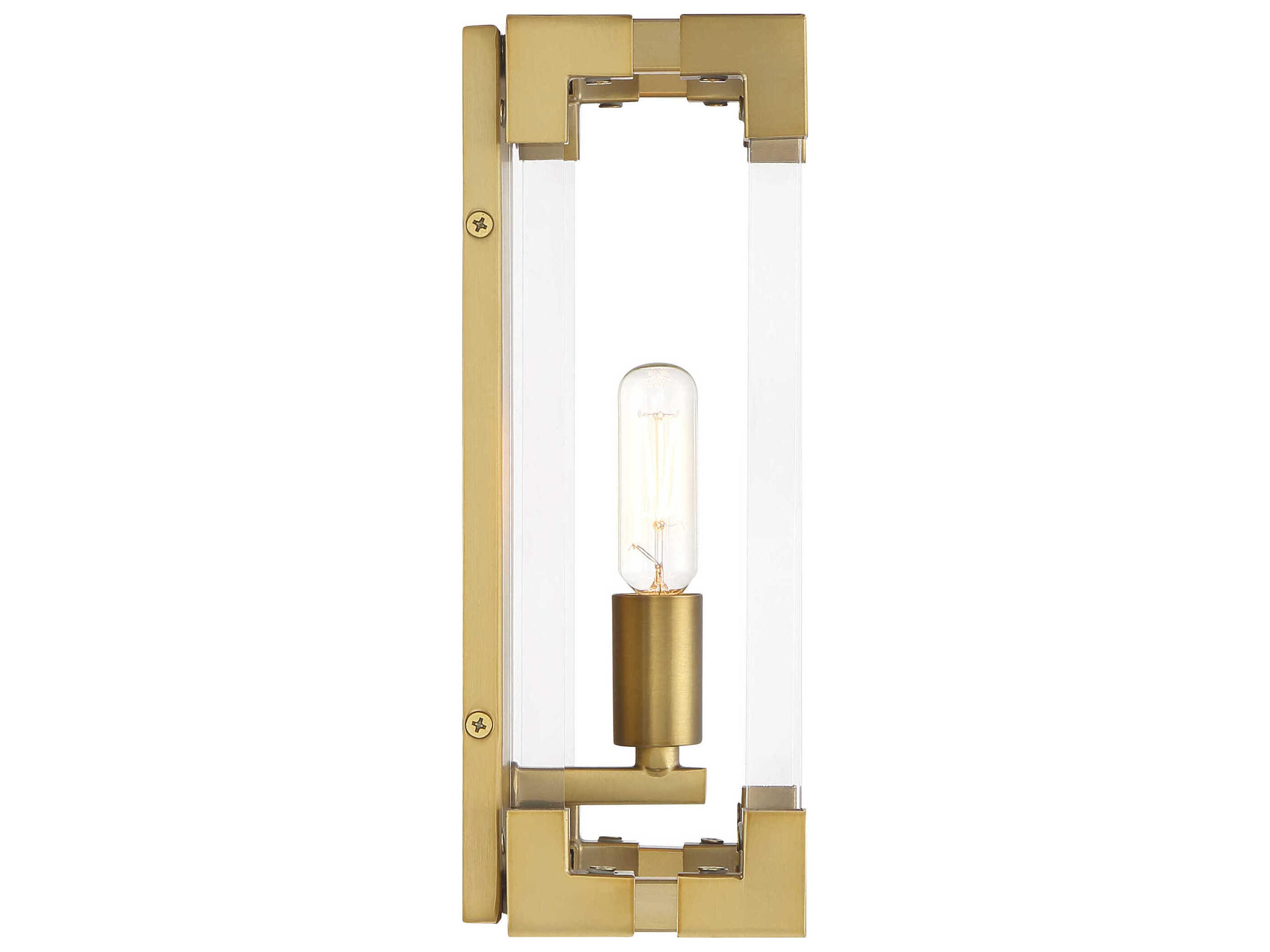 Minka Lavery Oro District 1-Light Soft Brass Wall Sconce