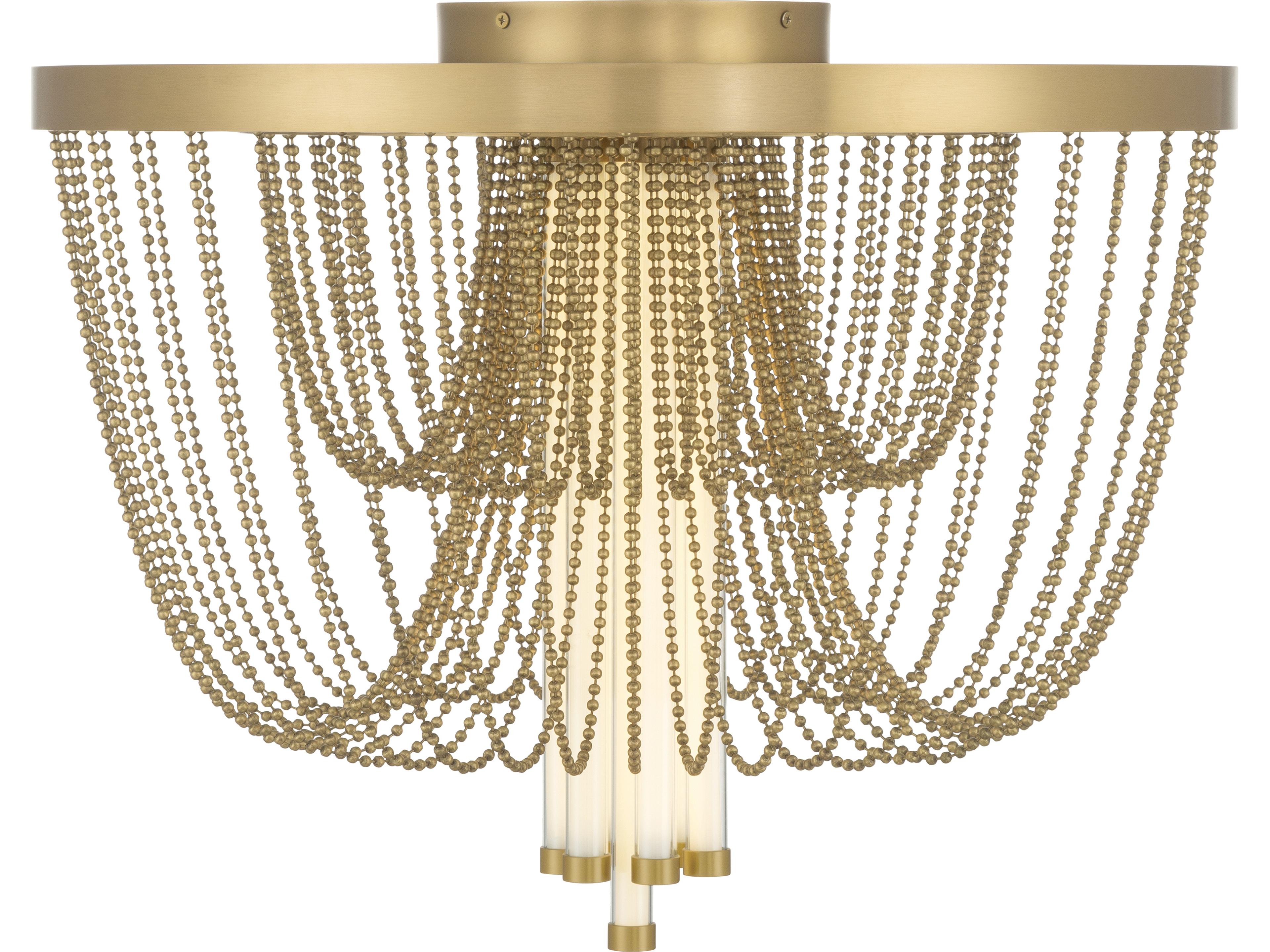 Minka Lavery Jezelle Legacy Brass Flush Mount