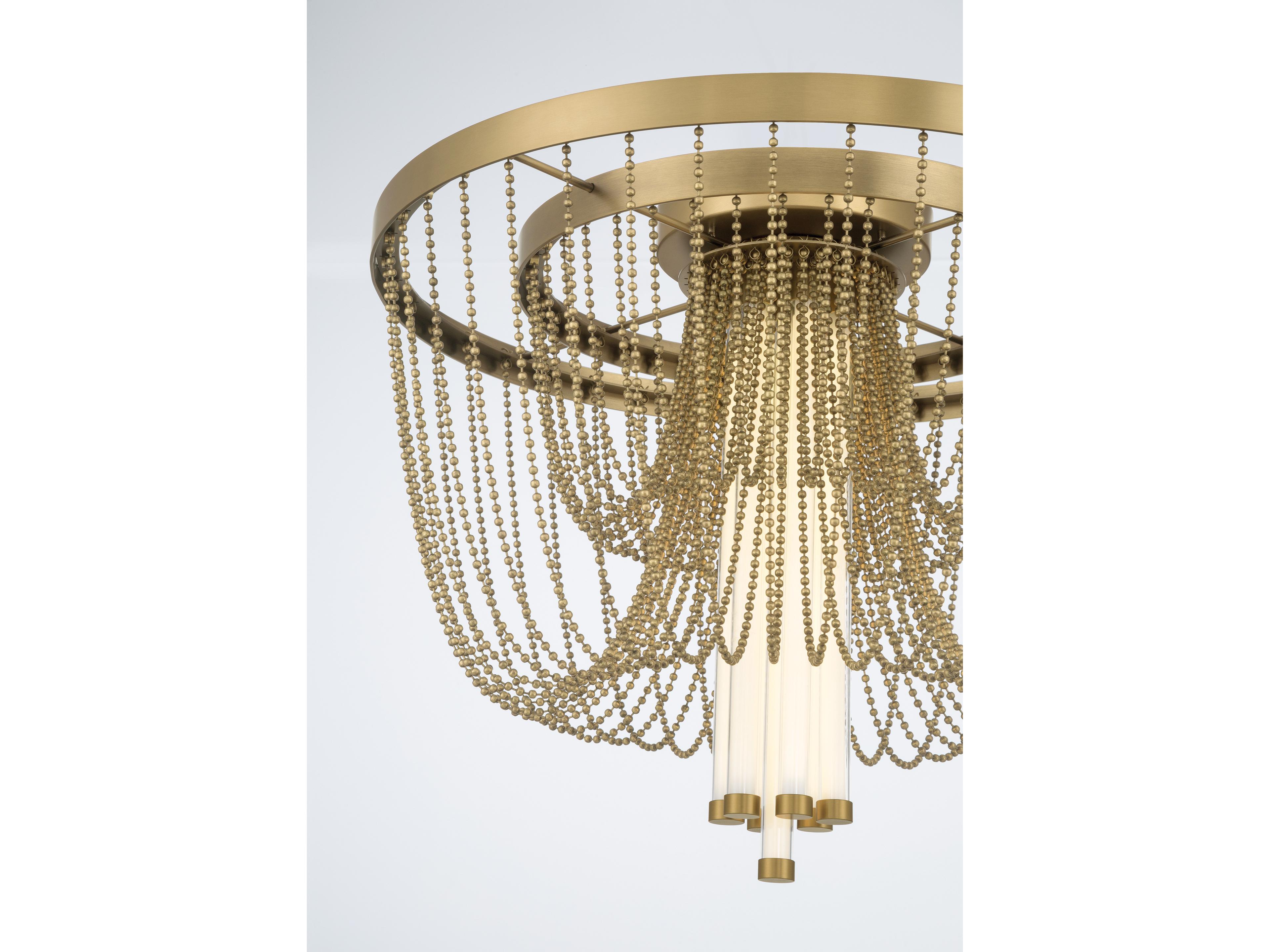 Minka Lavery Jezelle Legacy Brass Flush Mount