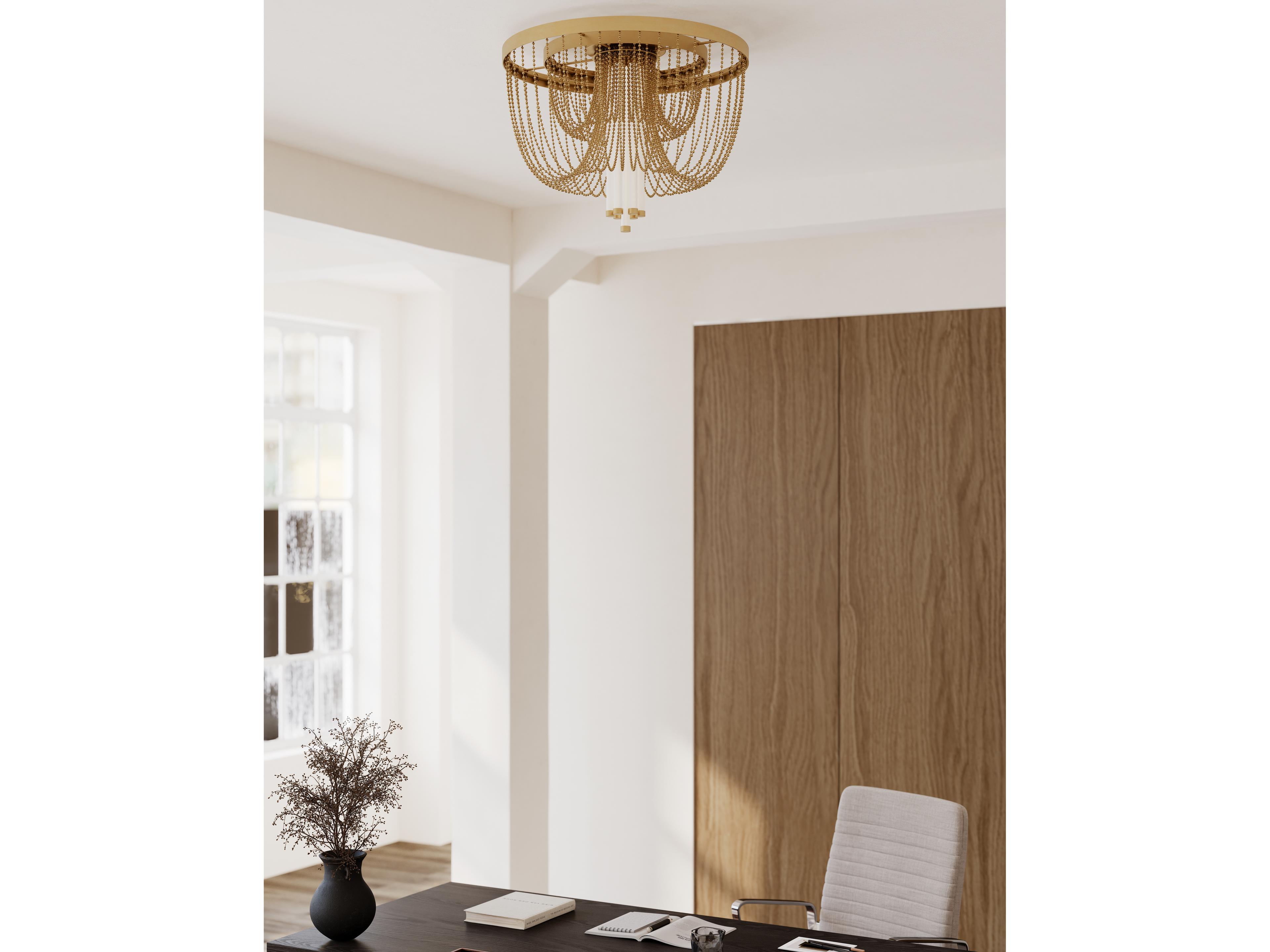 Minka Lavery Jezelle Legacy Brass Flush Mount