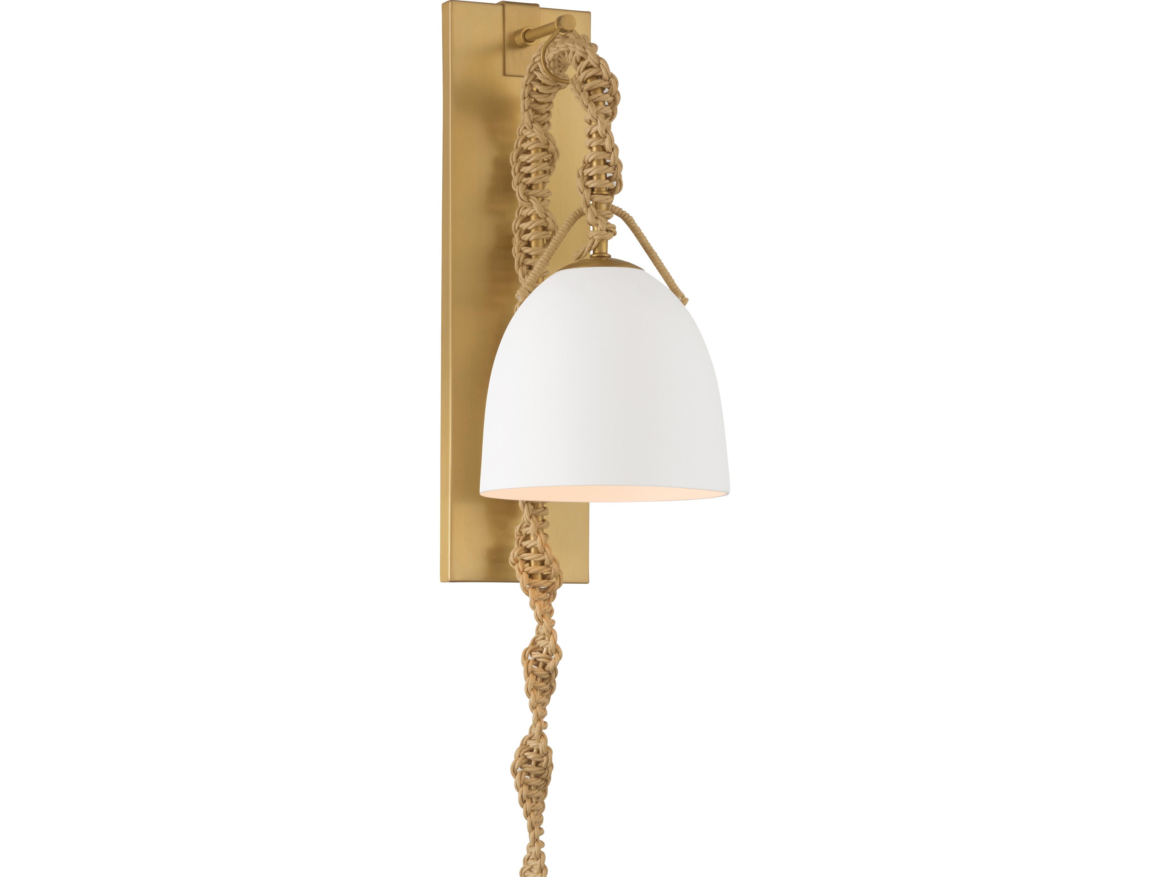Cordon 1-Light Legacy Brass Wall Sconce