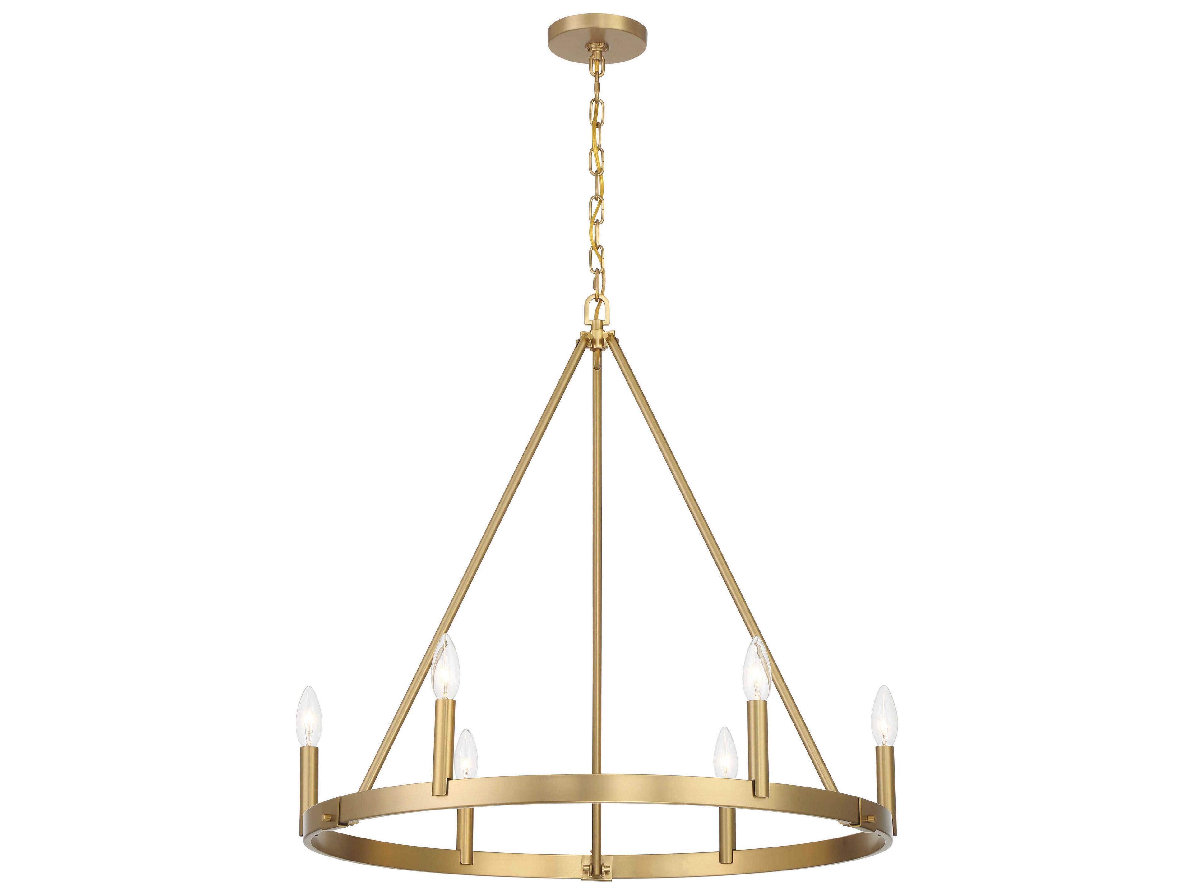 Minka Lavery Dutton 6-Light Signature Brass Chandelier