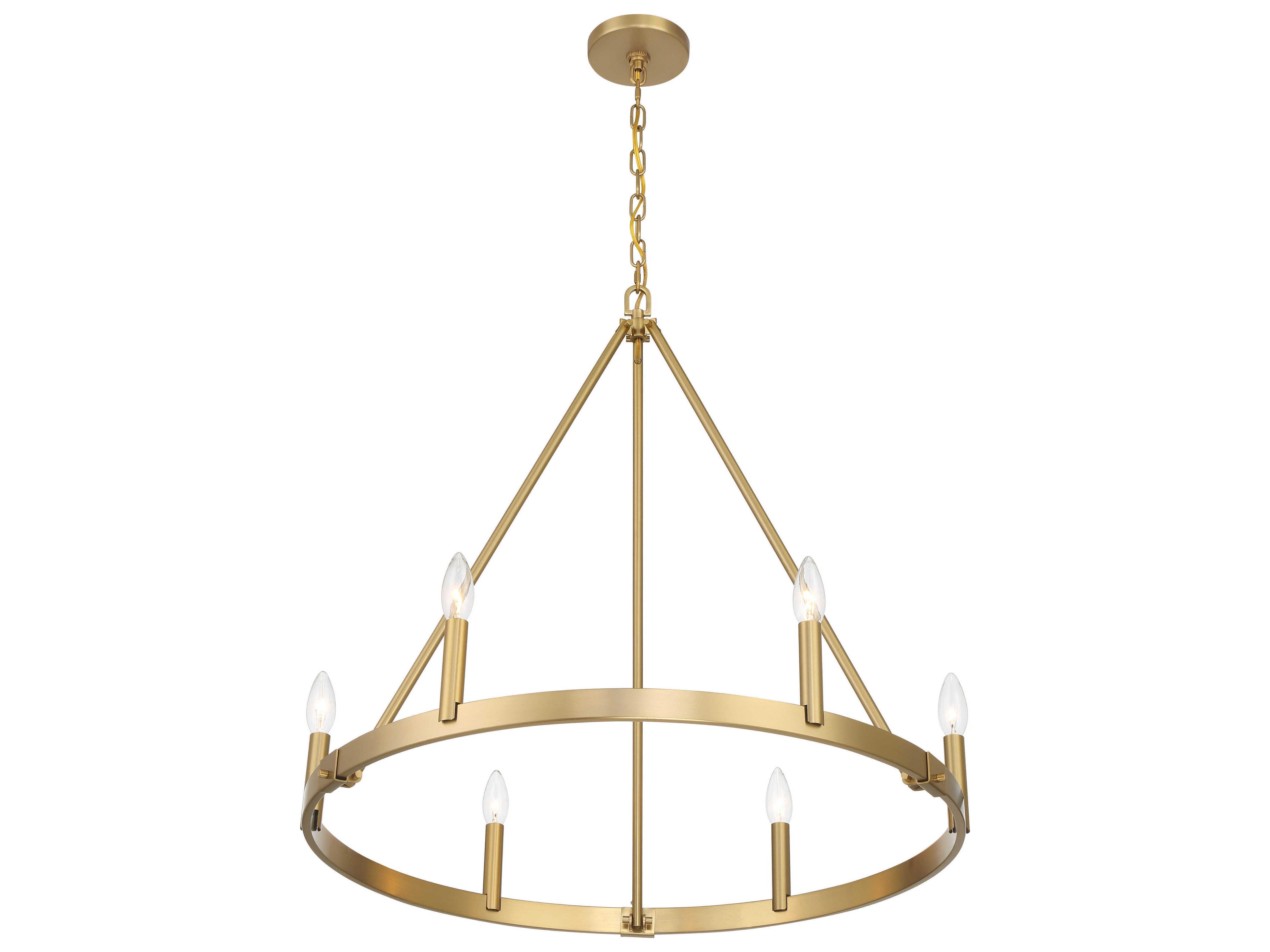 Minka Lavery Dutton 6-Light Signature Brass Chandelier