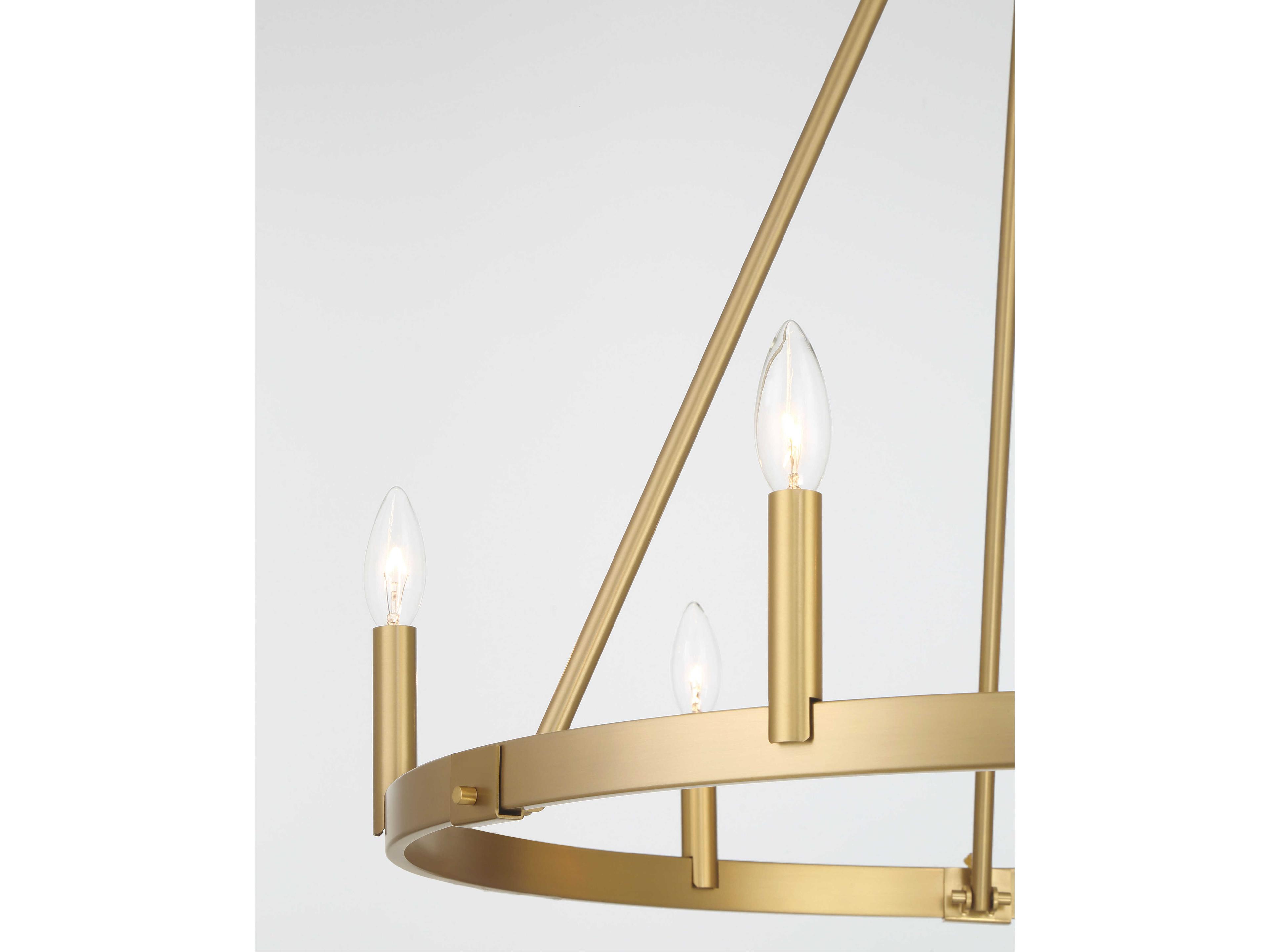 Minka Lavery Dutton 6-Light Signature Brass Chandelier