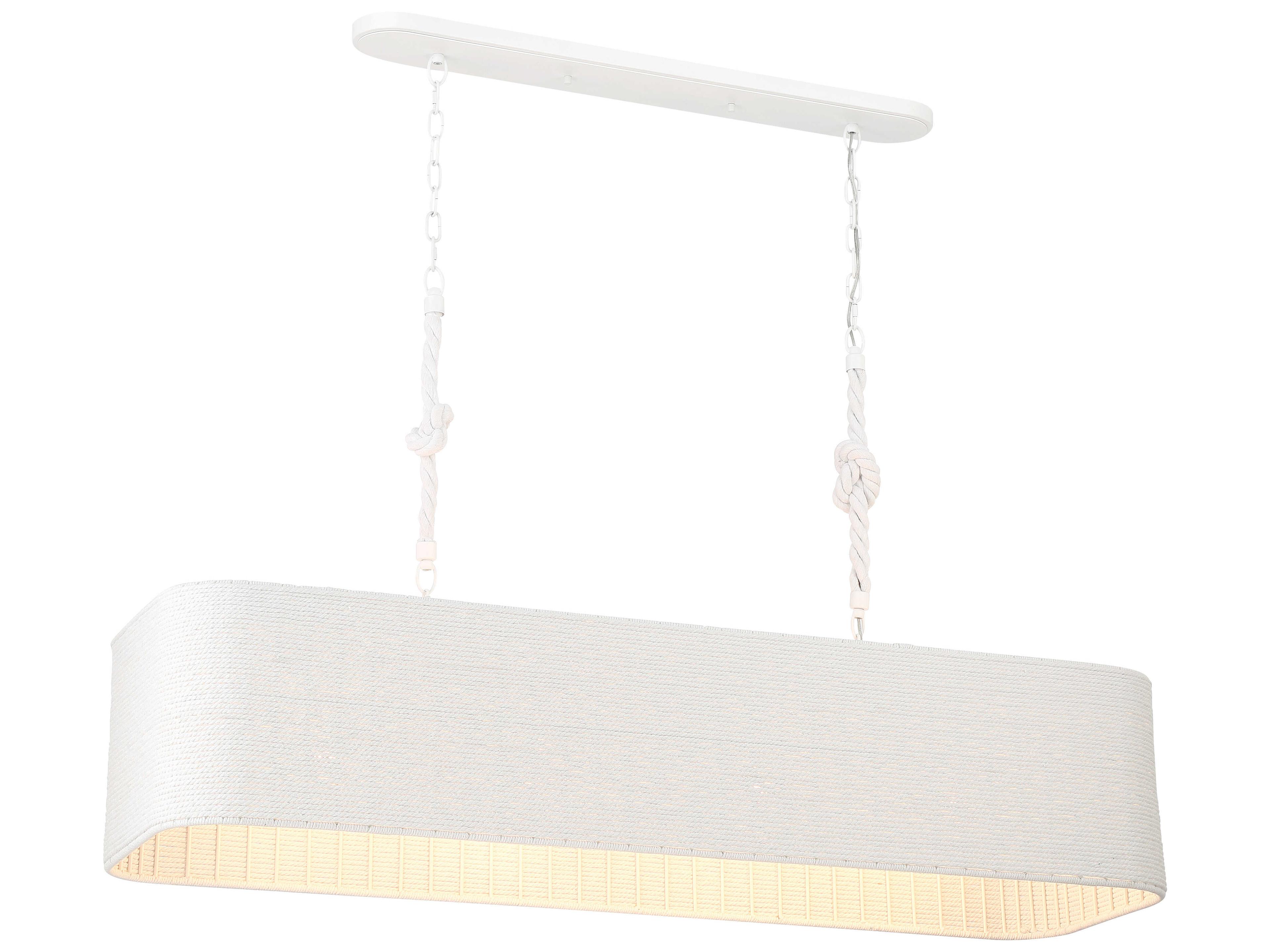 Lodelle 4-Light Matte White Island Pendant