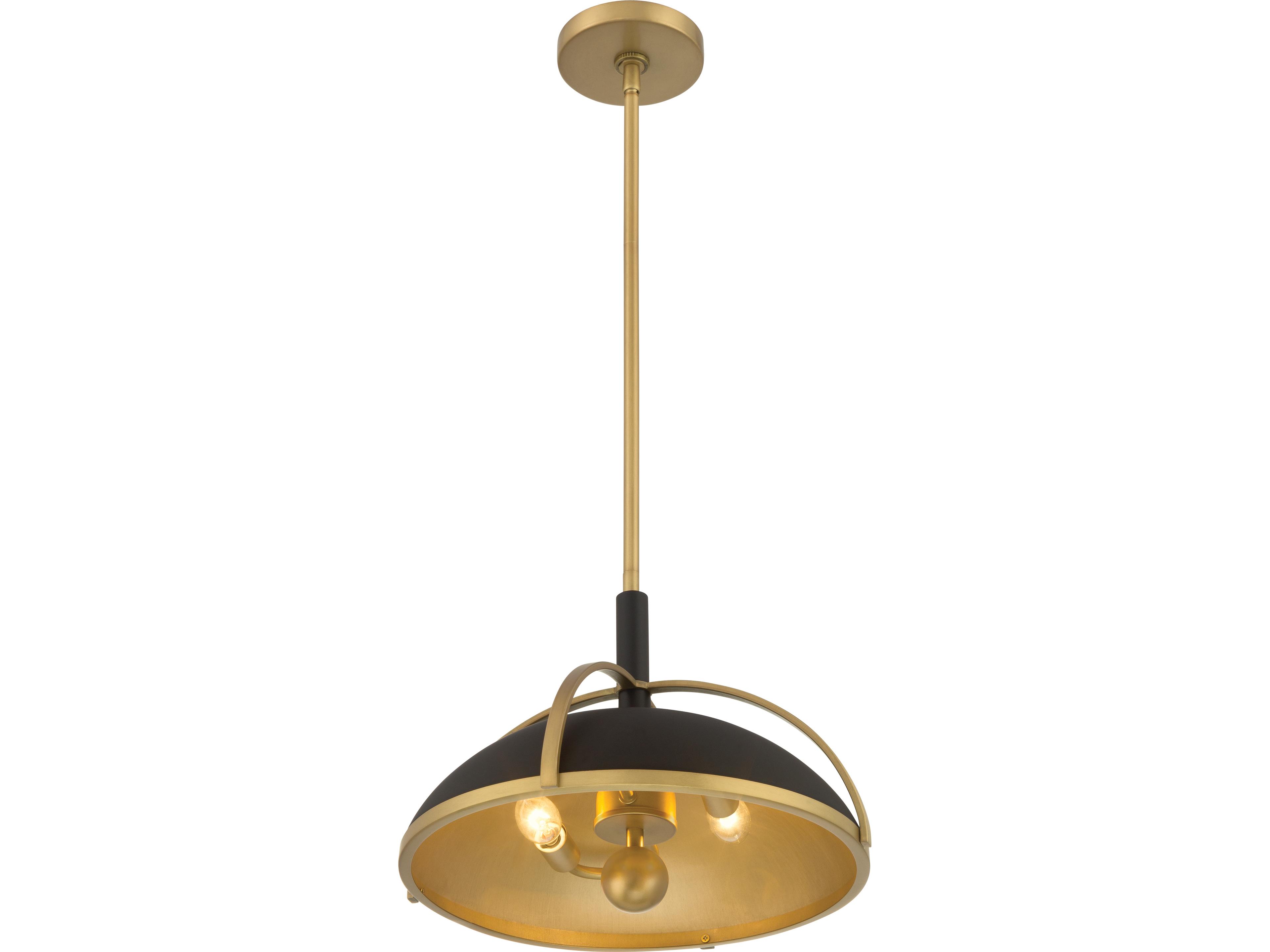 Minka Lavery Yorkshire 2-Light Dark Matte Black Dome Pendant