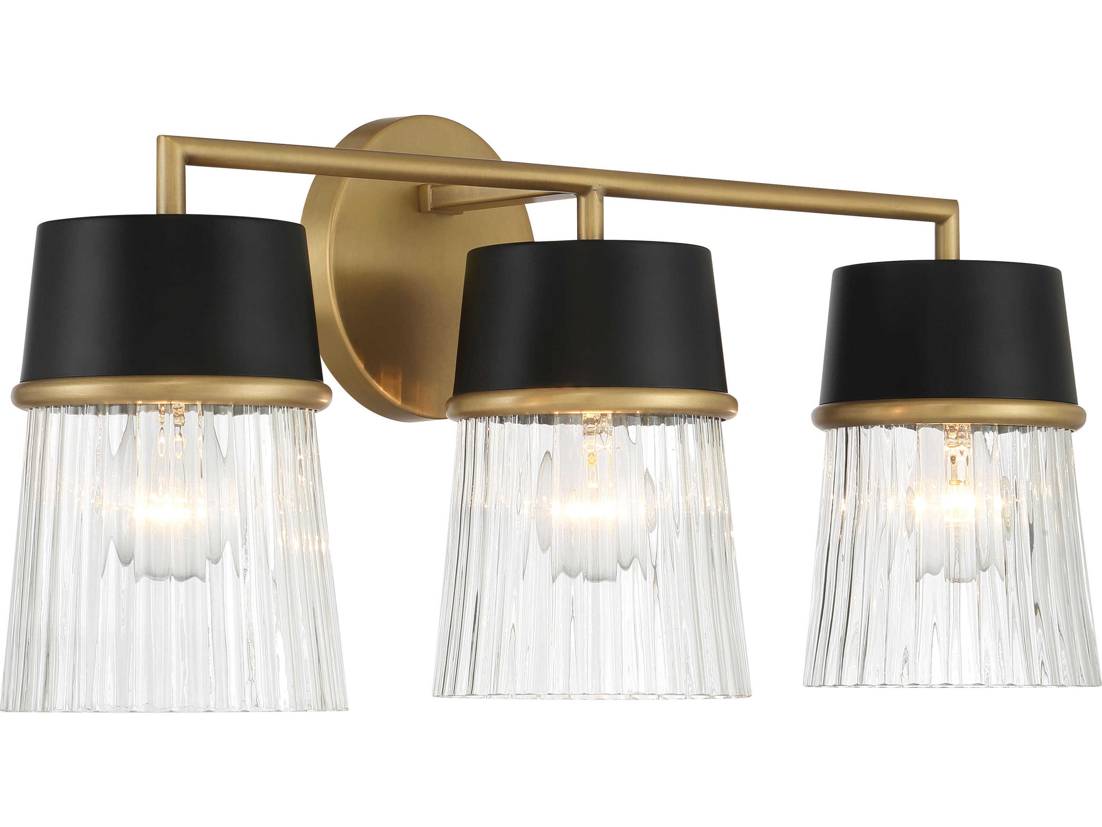 Stamford 3-Light Legacy Brass Vanity Light