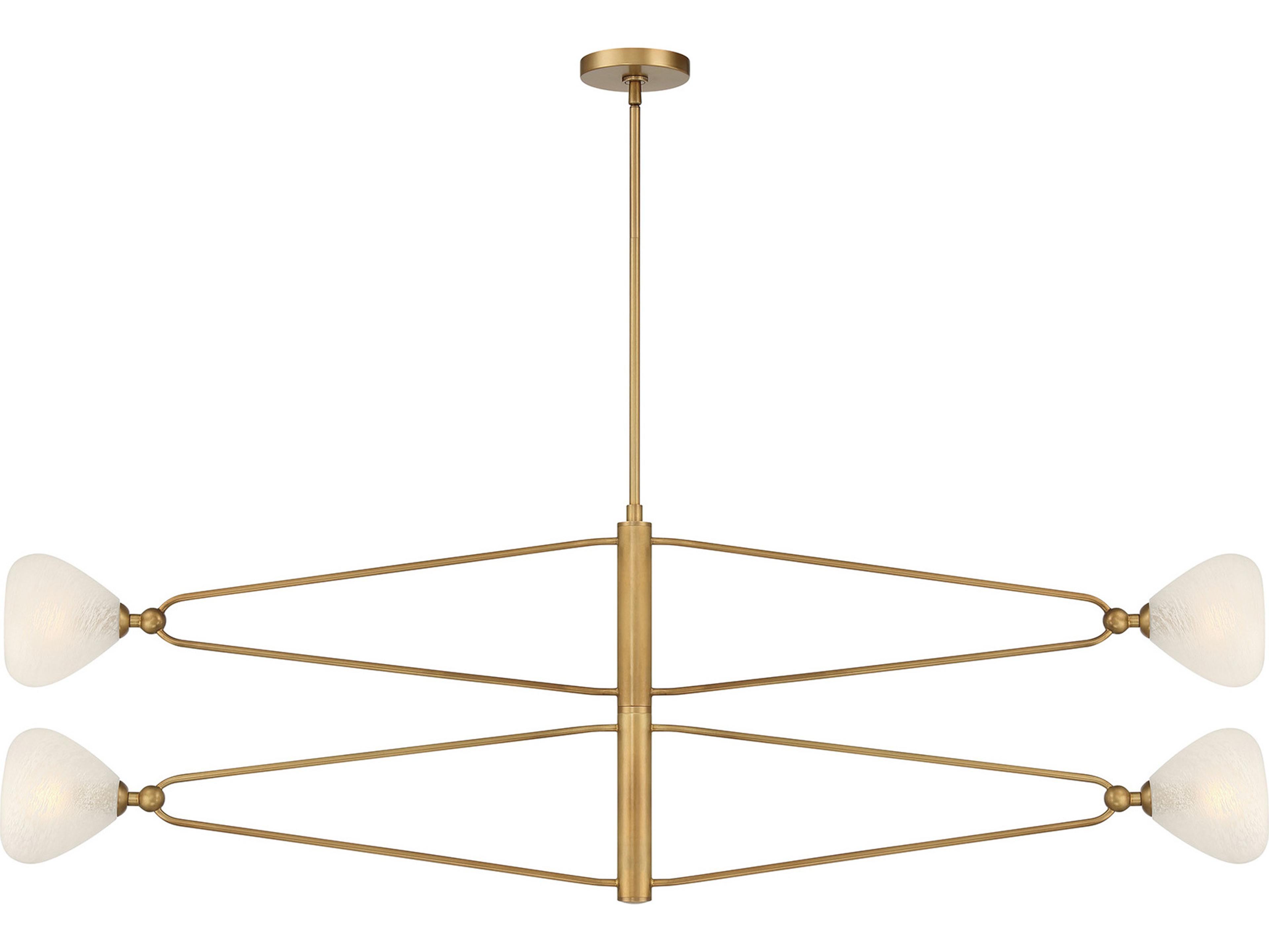 Orion 4-Light Legacy Brass Linear Chandelier