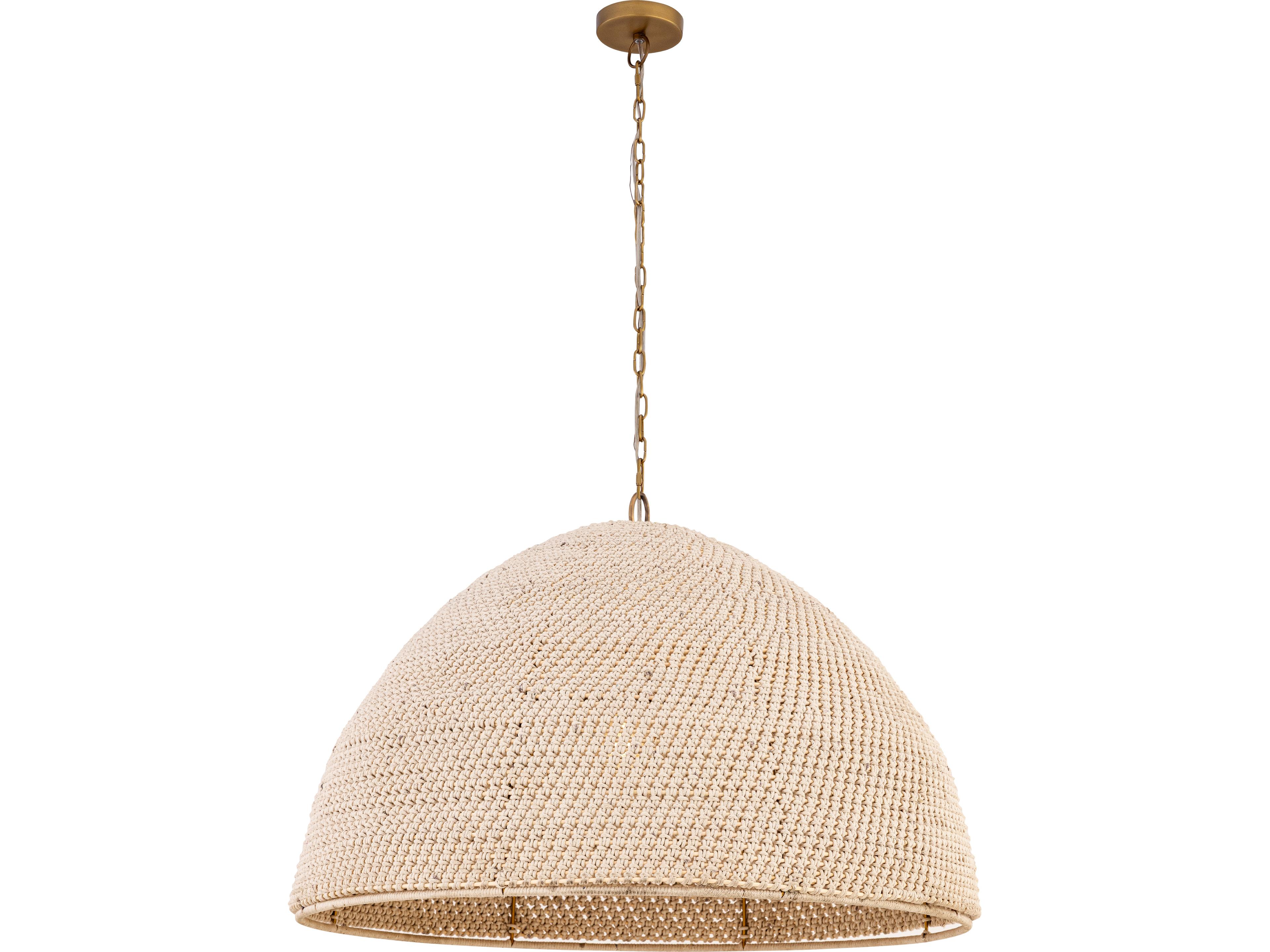 Fernwood 1-Light Legacy Brass Dome Pendant