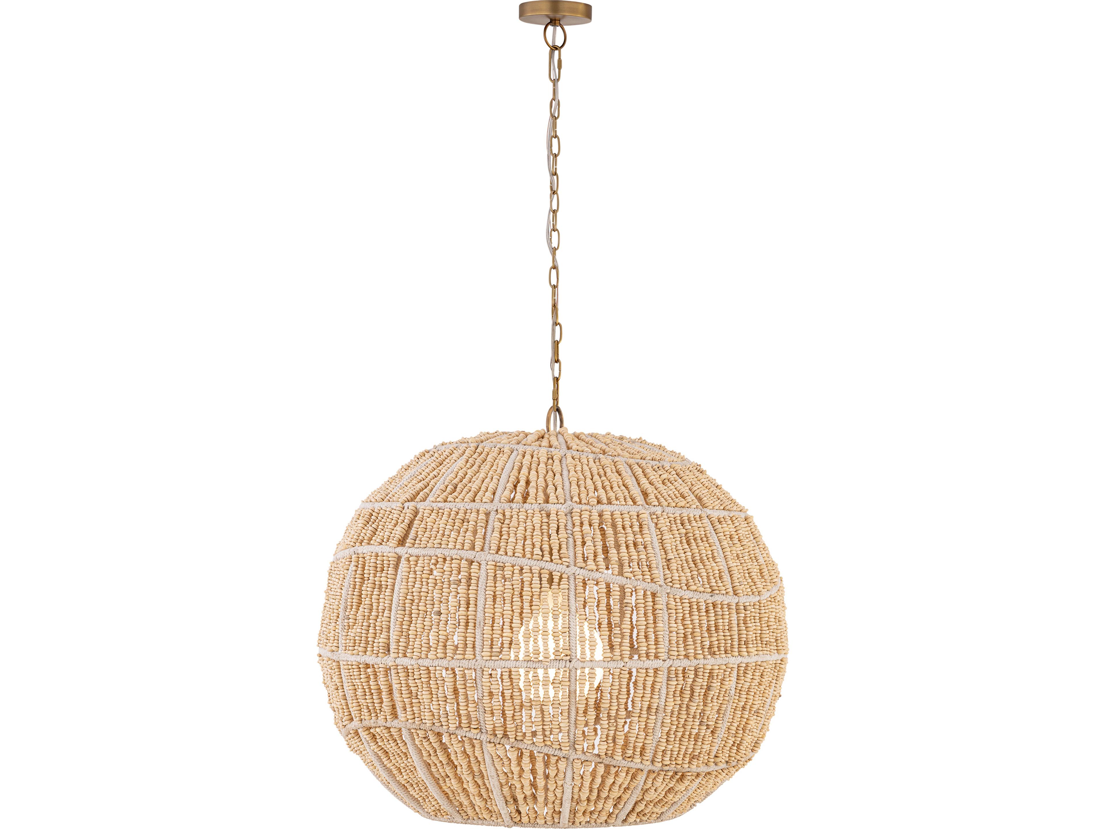 Minka Lavery Cavara 1-Light Legacy Brass Globe Pendant