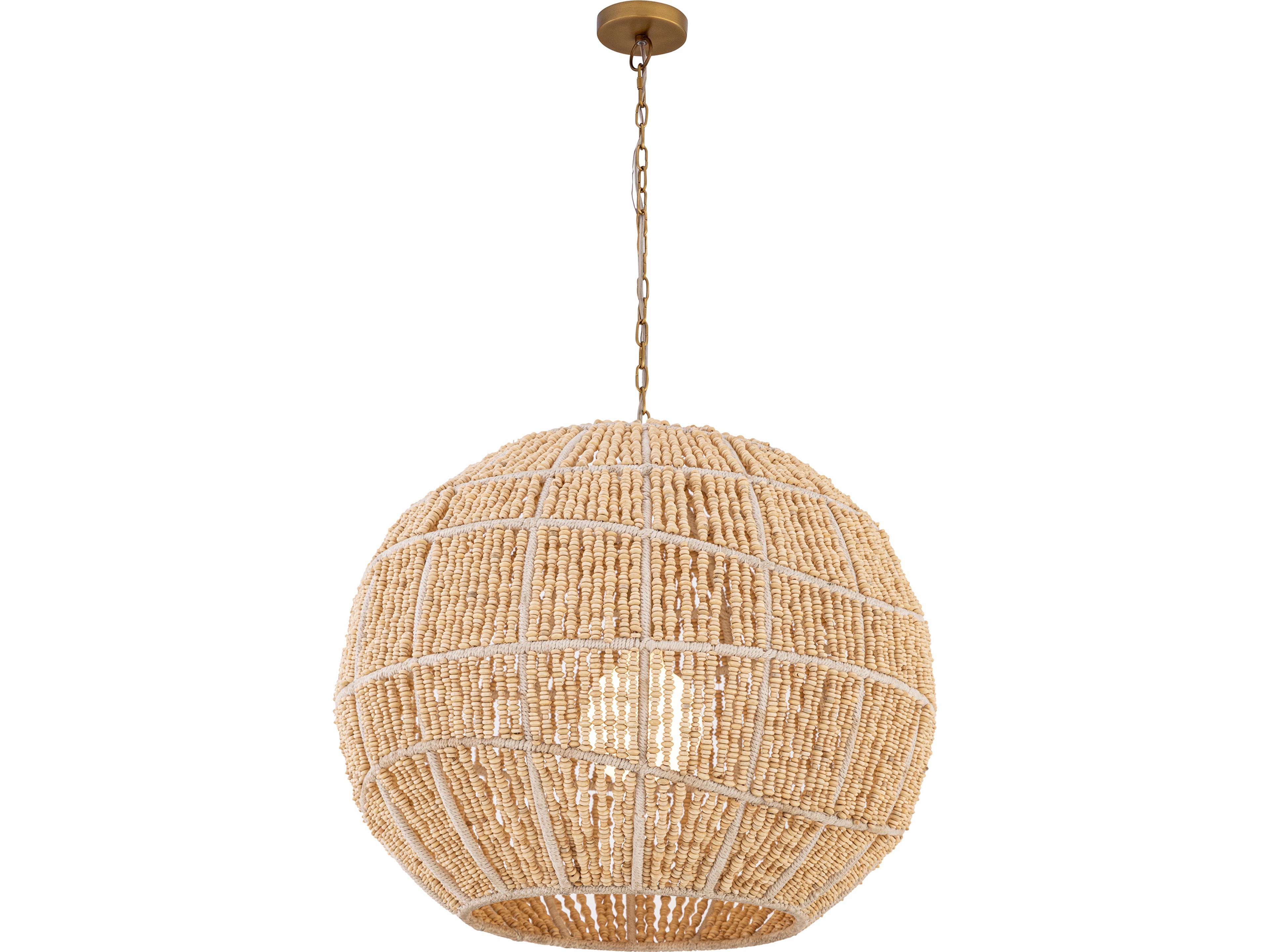 Minka Lavery Cavara 1-Light Legacy Brass Globe Pendant