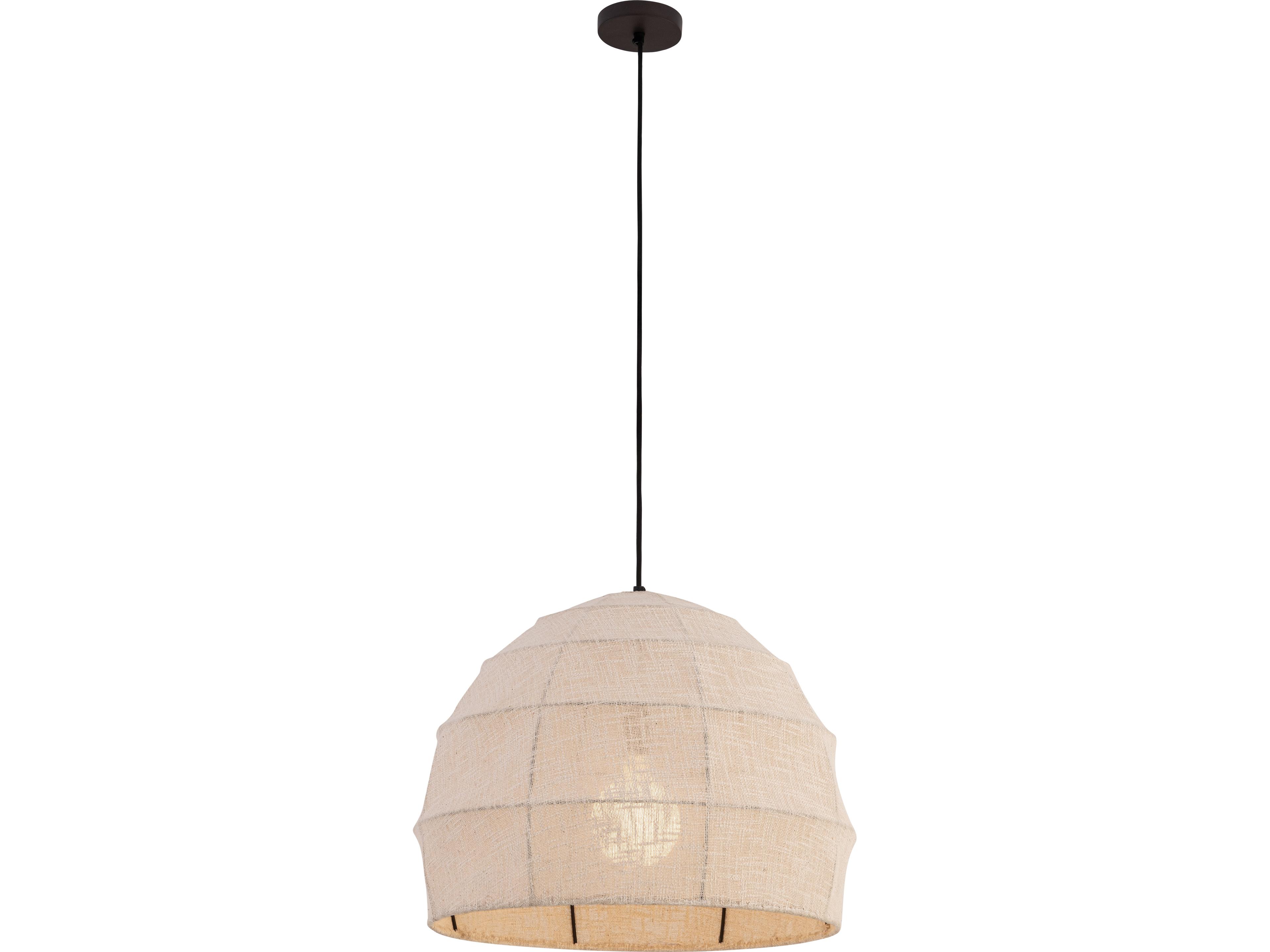 Lunel 1-Light Dark Bronze Dome Pendant