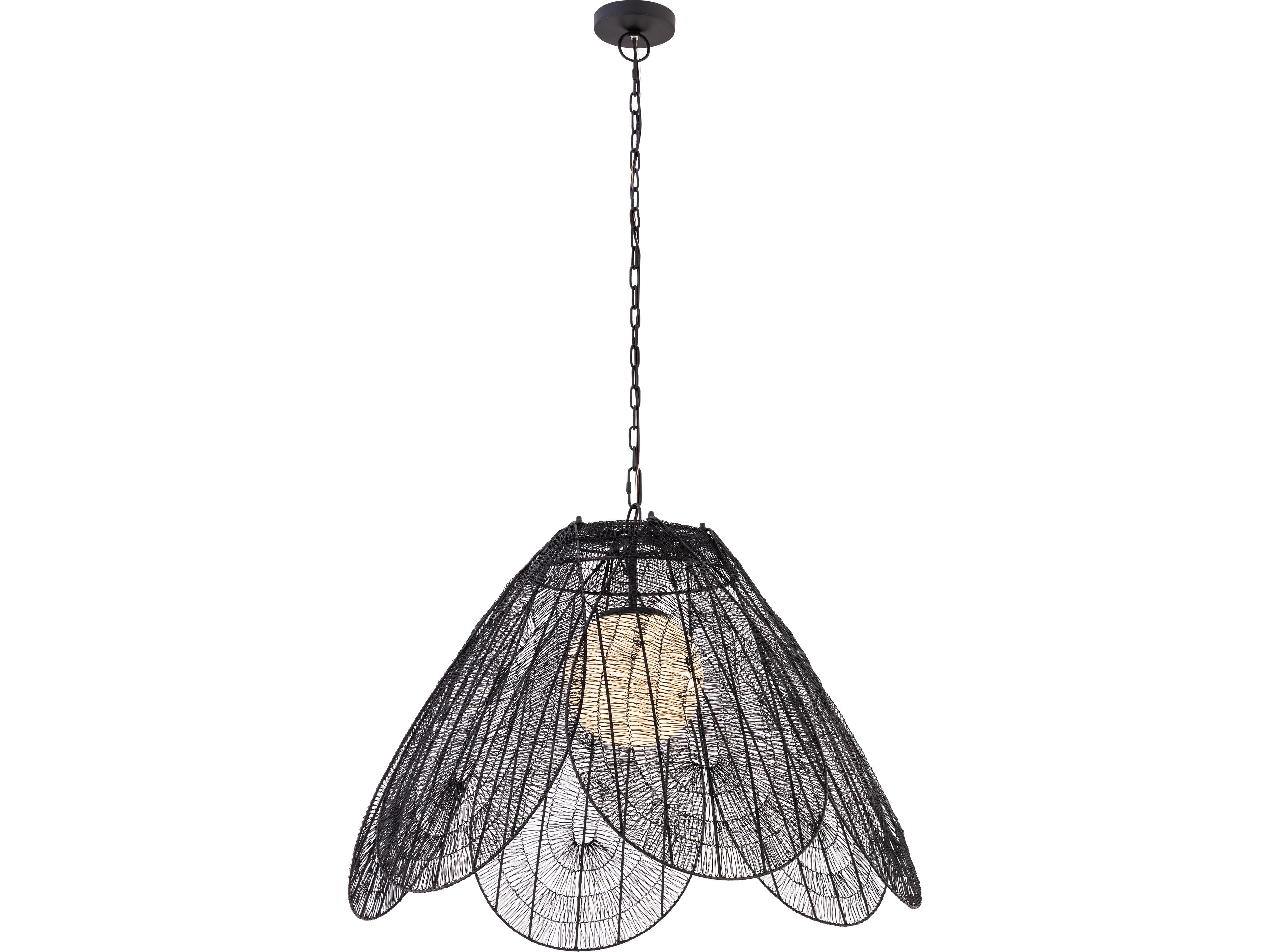 Sylari 1-Light Dark Matte Black Pendant