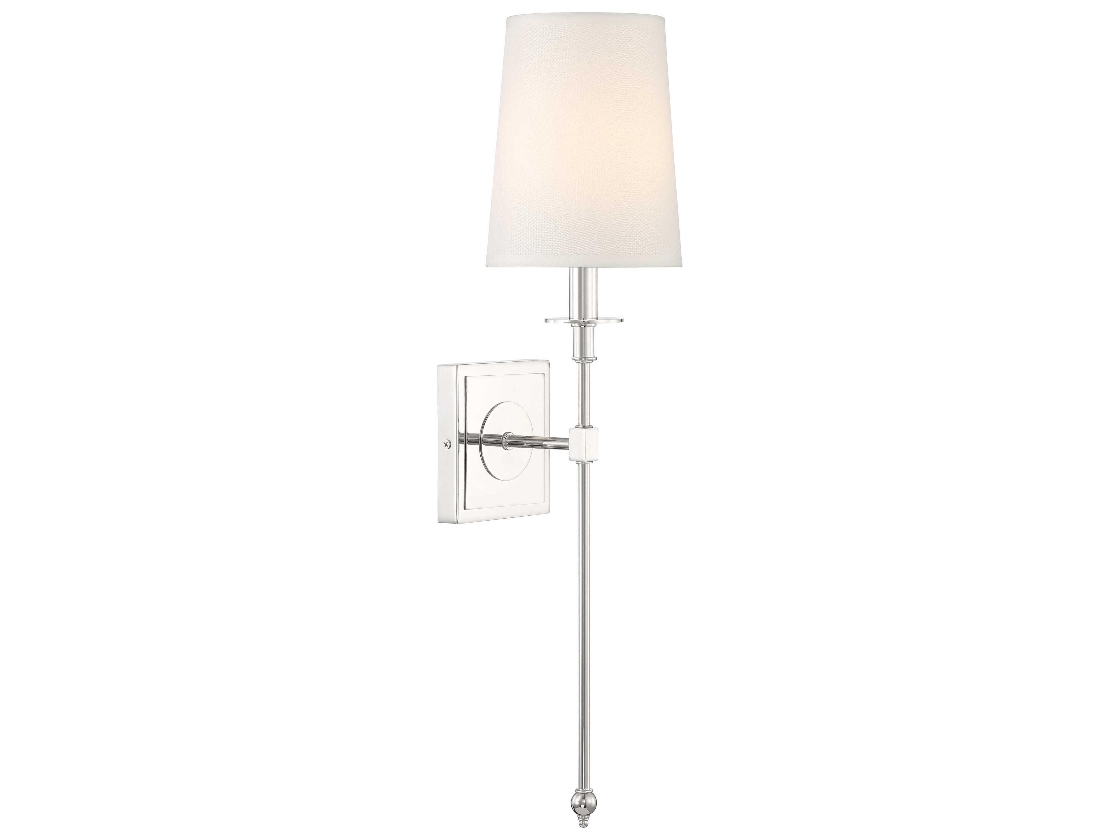 Minka Lavery Calera 1-Light Polished Nickel Wall Sconce