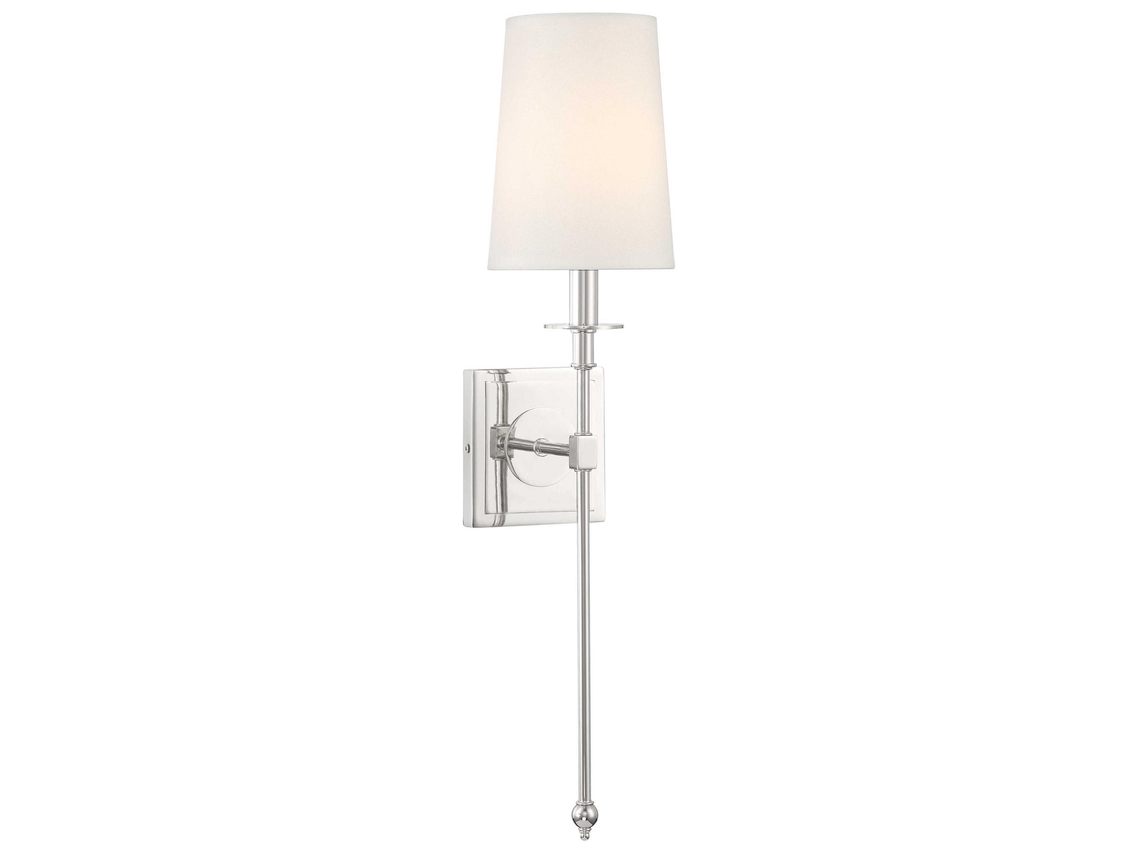 Minka Lavery Calera 1-Light Polished Nickel Wall Sconce