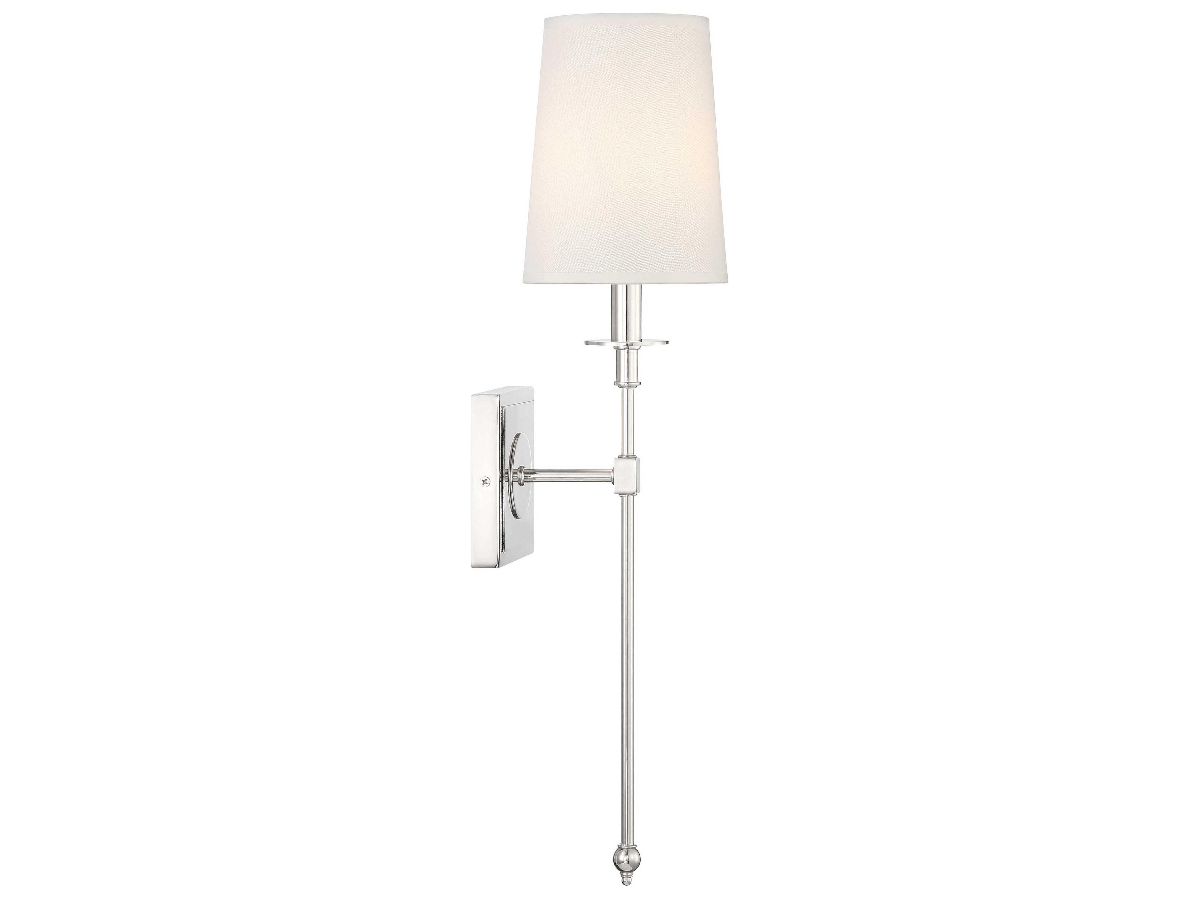 Minka Lavery Calera 1-Light Polished Nickel Wall Sconce