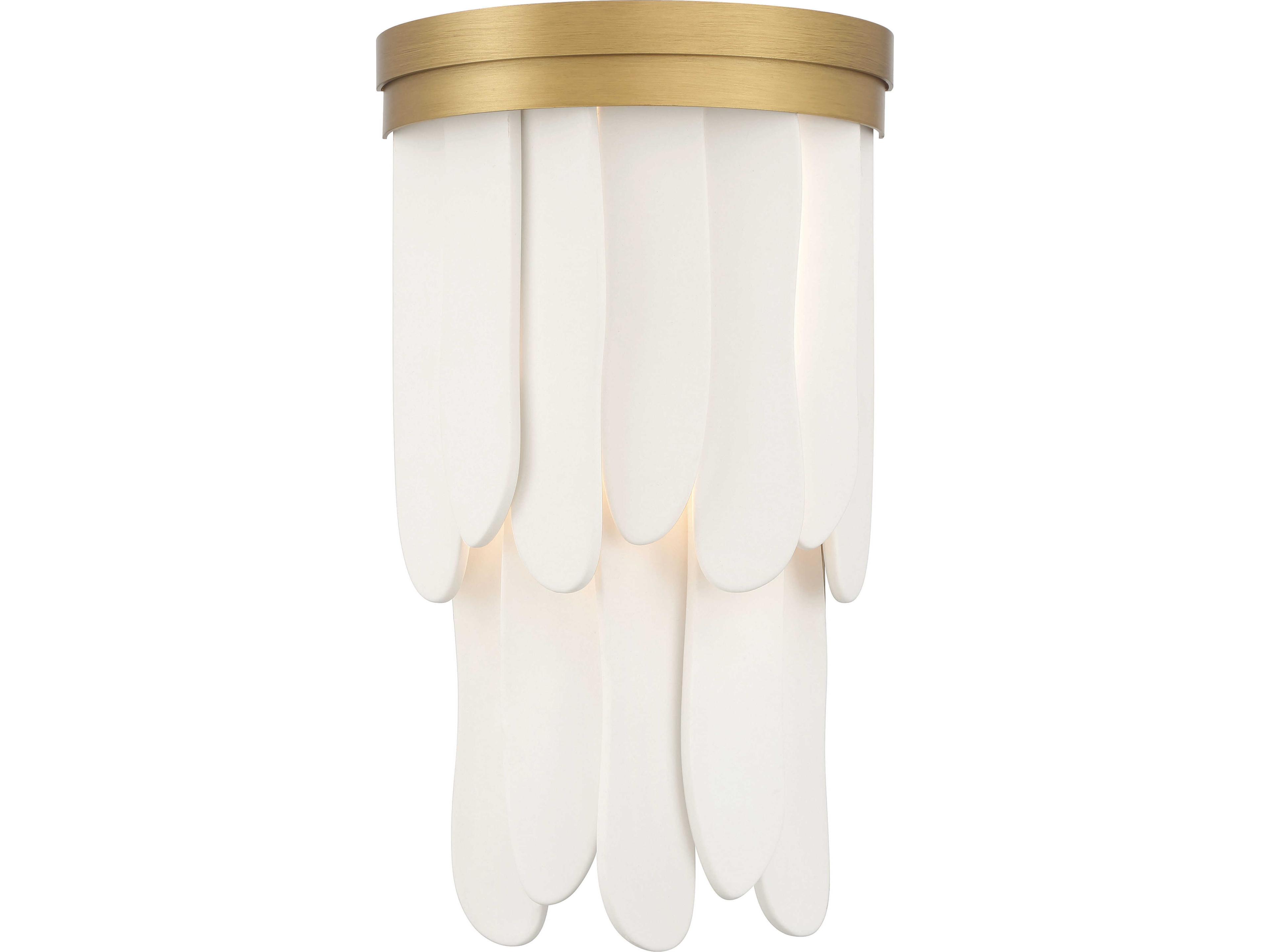 Briscade 1-Light Painted Legacy Brass Wall Sconce